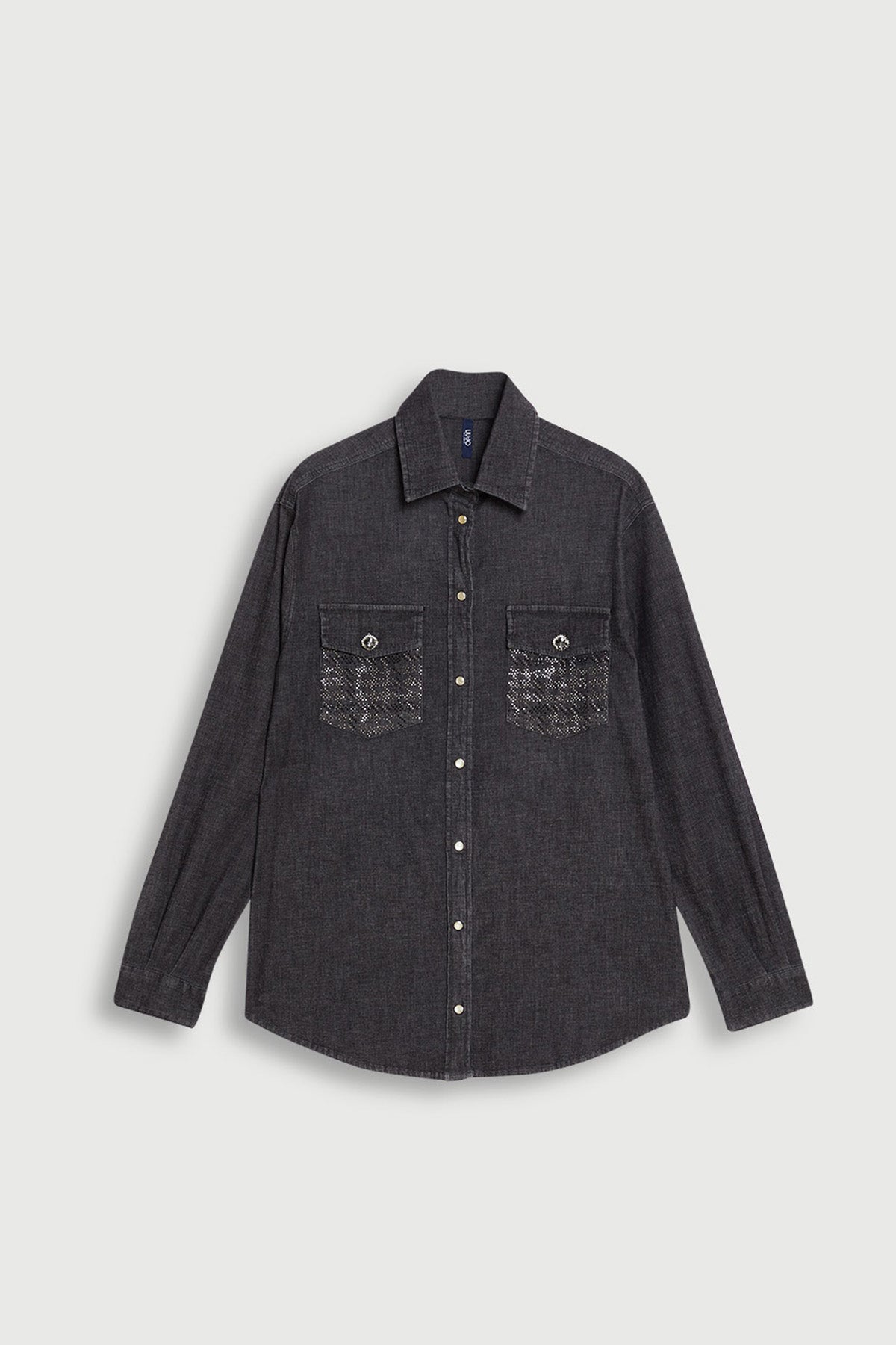 Liu Jo Cep Detaylı Denim Gömlek-Libas Trendy Fashion Store