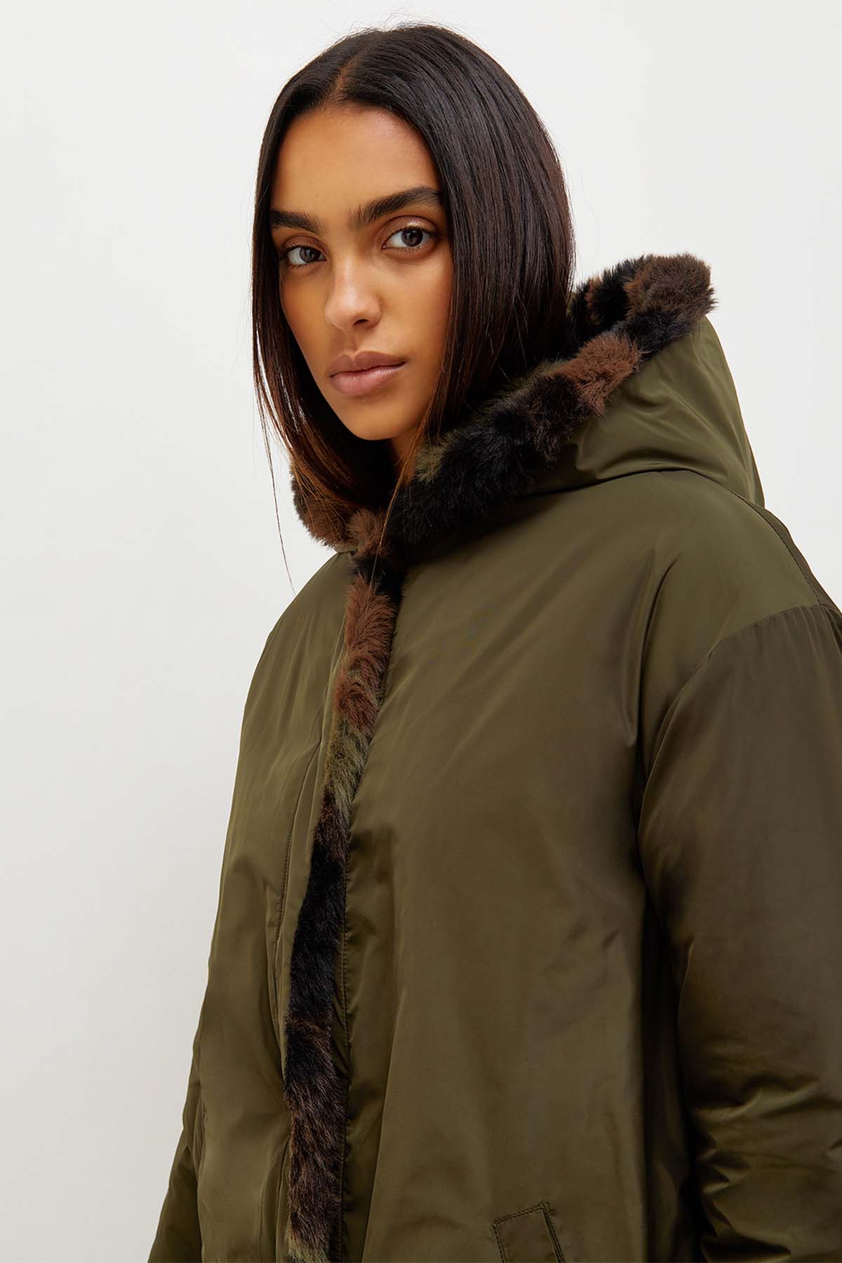 Liu Jo Çift Taraflı Kürk Detaylı Mont-Libas Trendy Fashion Store