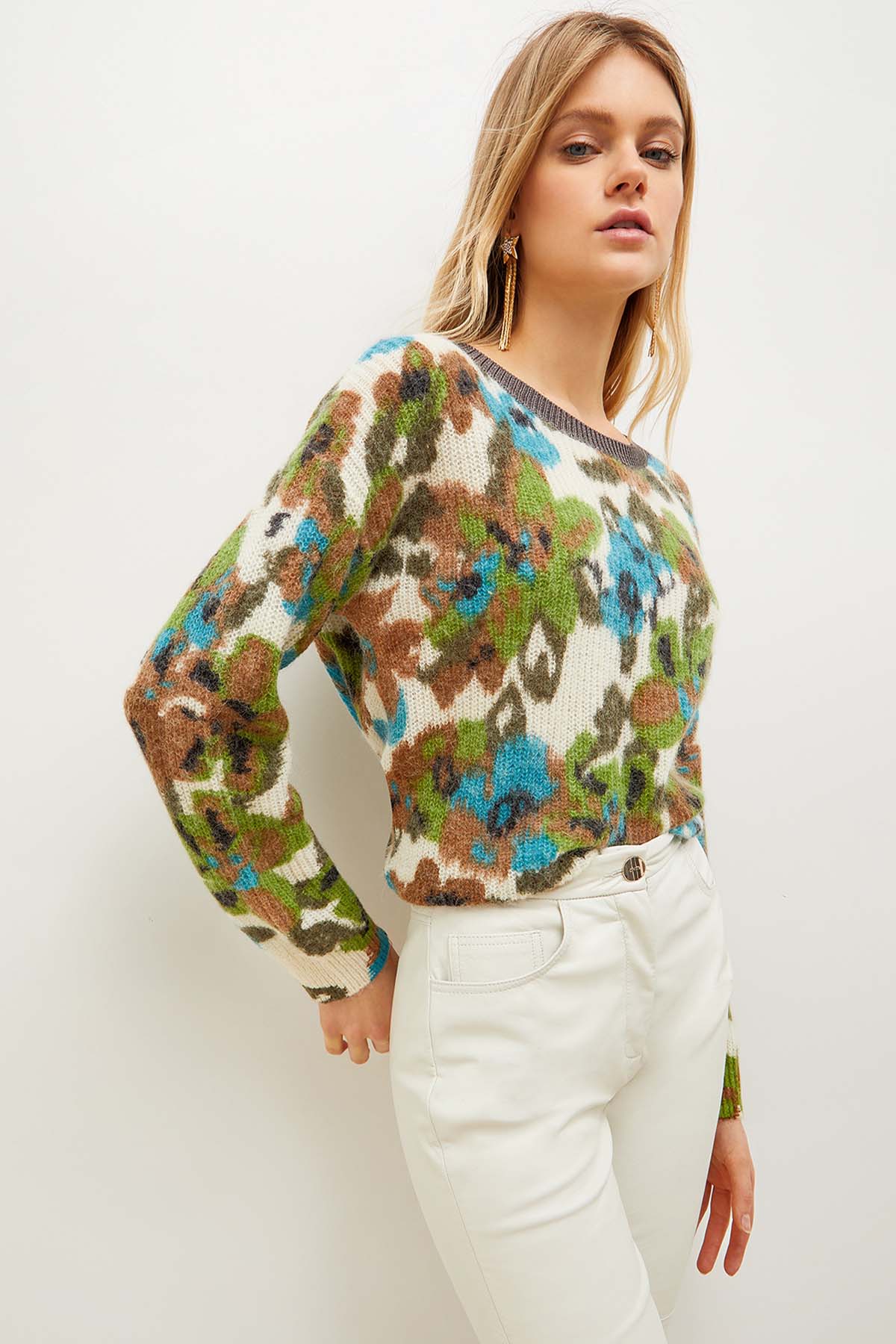 Liu Jo Desenli Yün Örgü Triko-Libas Trendy Fashion Store