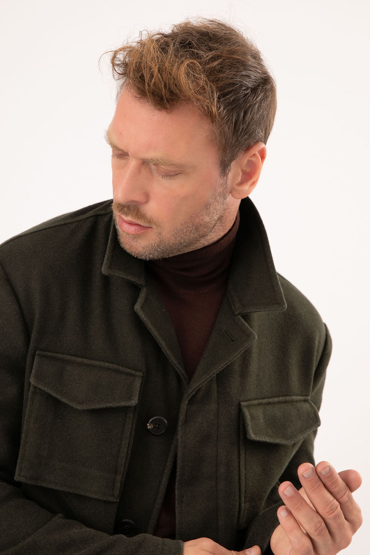 The Gigi John Yün Cep Detaylı Kaban-Libas Trendy Fashion Store