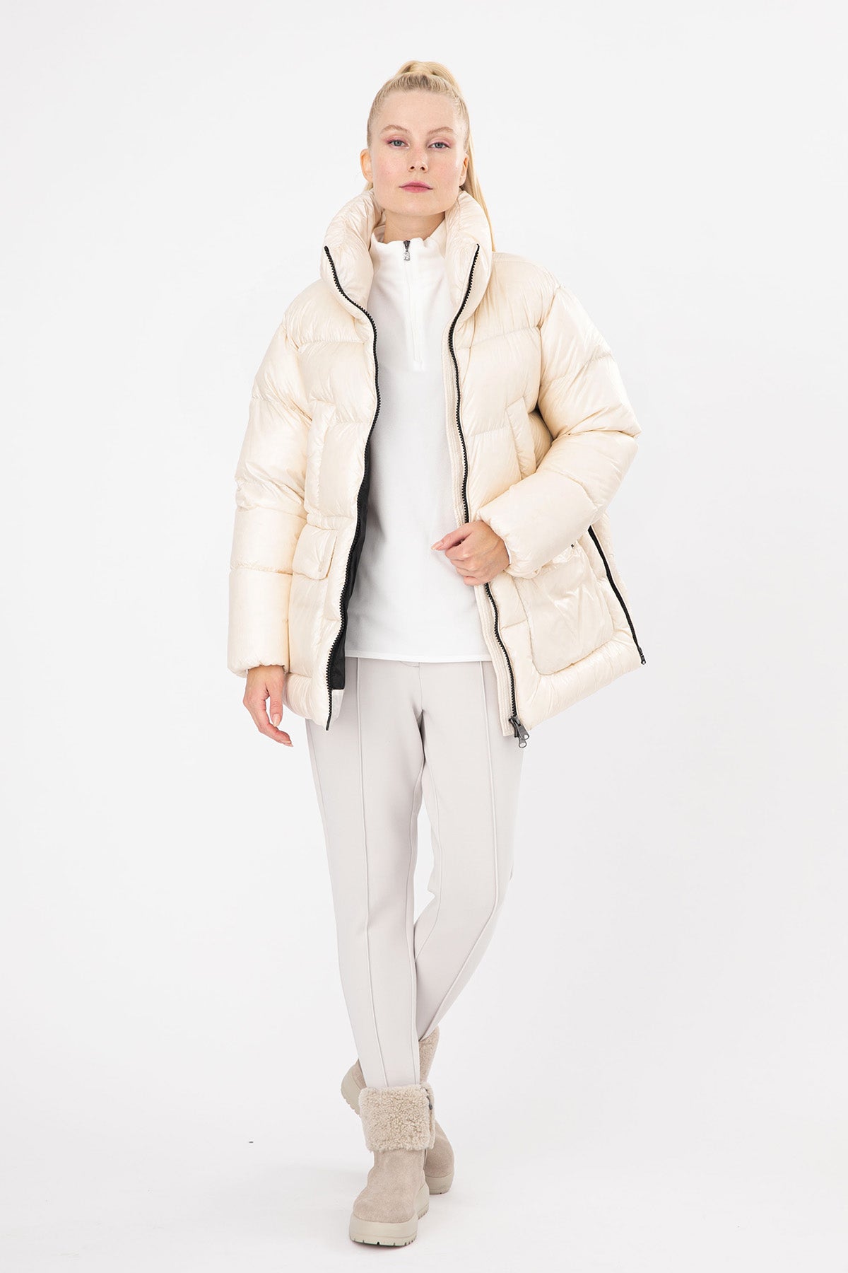 Hetrego Pam Geniş Kesim Puffer Mont-Libas Trendy Fashion Store