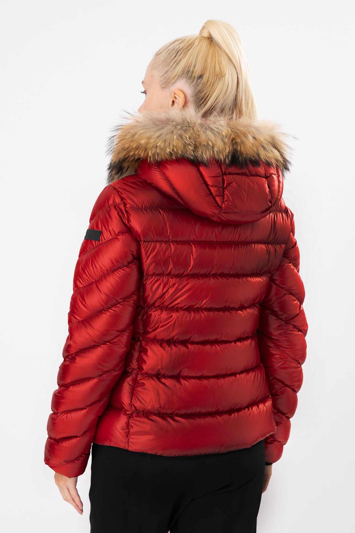 Hetrego Holly Slim Fit Kürklü Kapüşonlu Puffer Mont-Libas Trendy Fashion Store