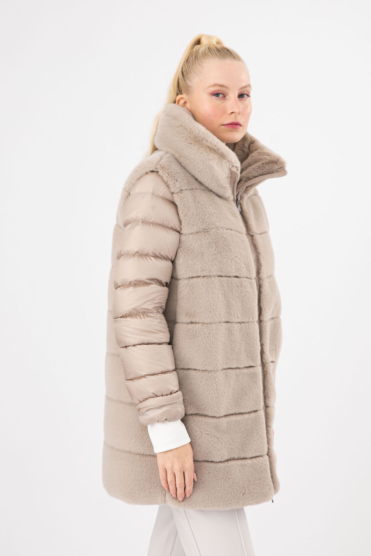 Hetrego Myrna Demonte Kollu Kürklü Mont-Libas Trendy Fashion Store