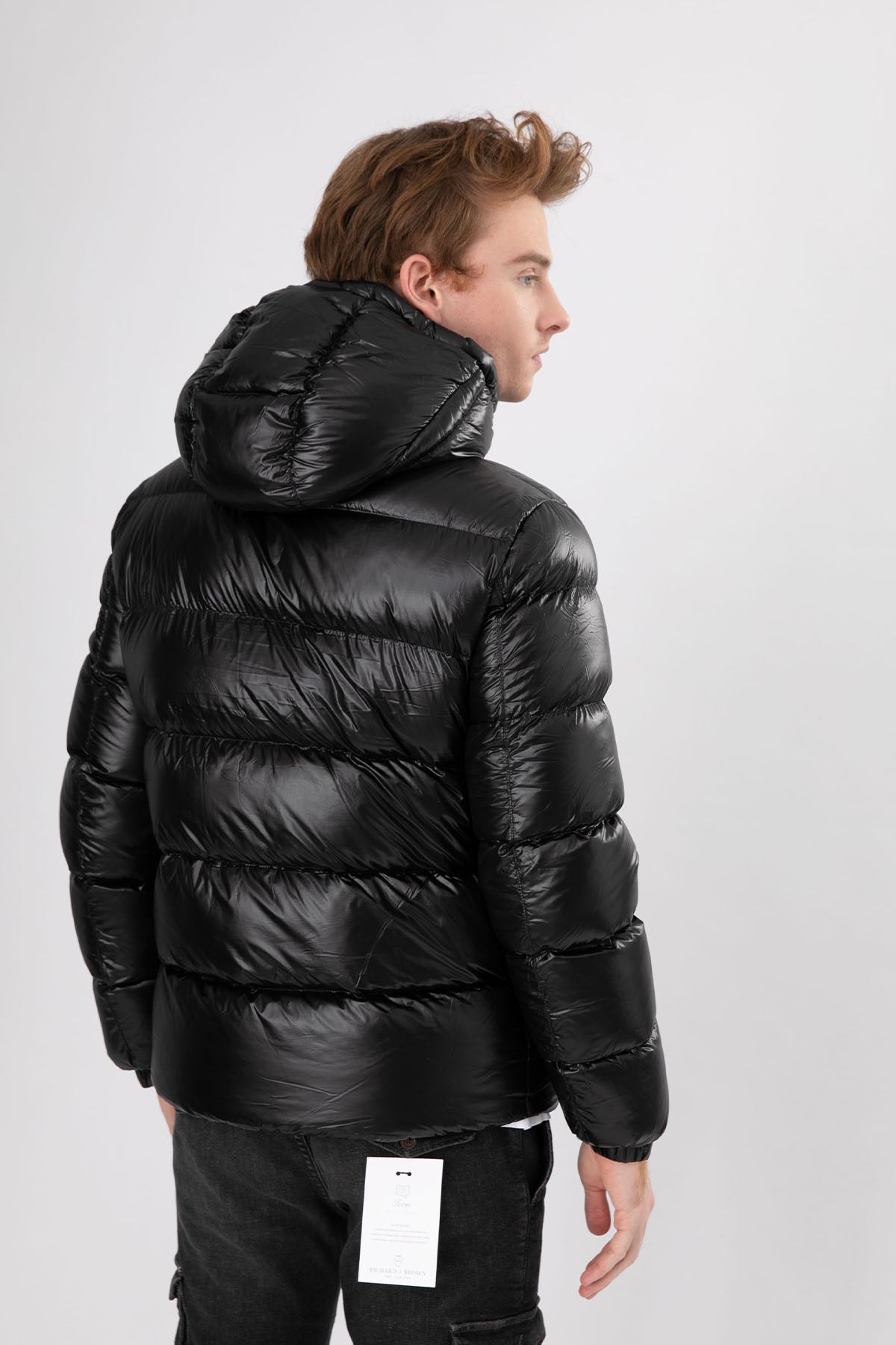 Hetrego Scott Kapüşonlu Parlak Siyah Puffer Mont-Libas Trendy Fashion Store