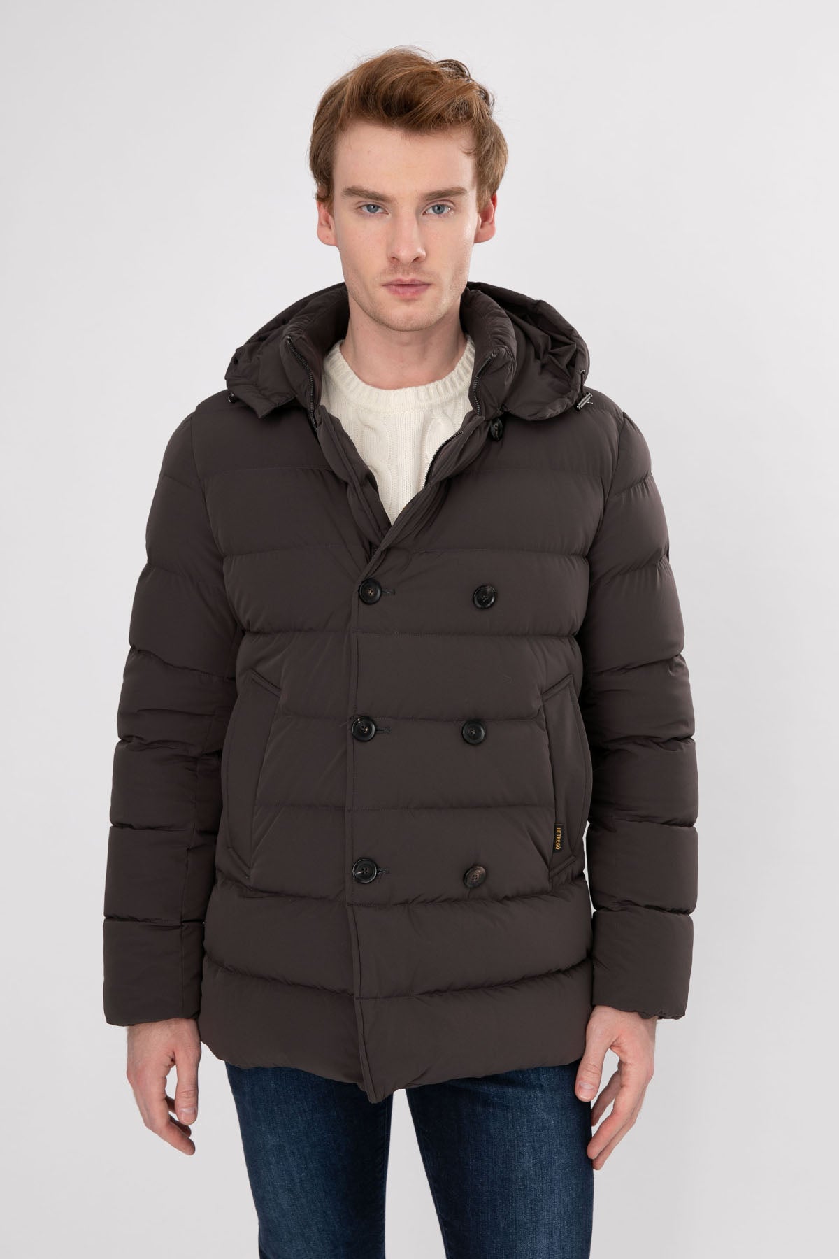 Hetrego Benjamin Kapüşonlu Kruvaze Puffer Kaban-Libas Trendy Fashion Store