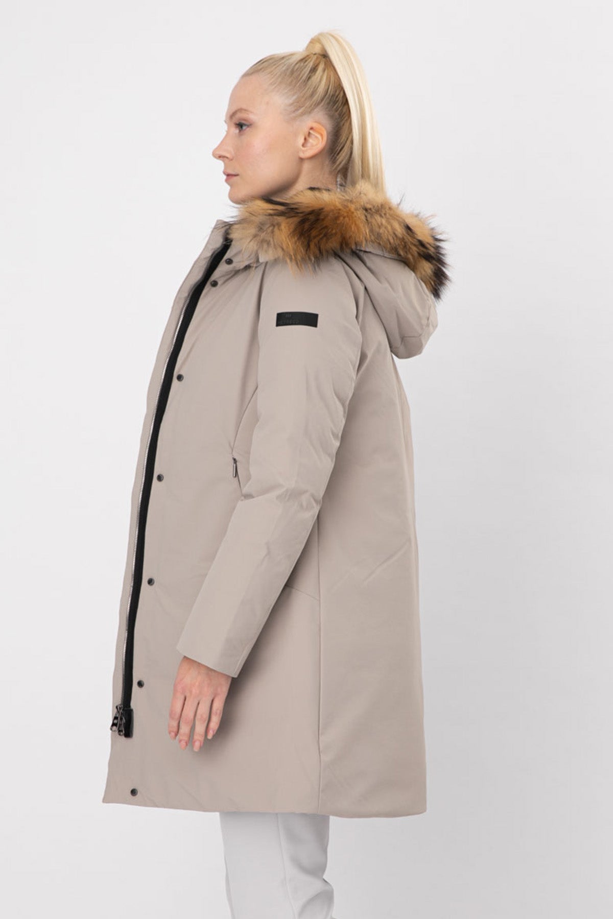 Hetrego Renee Kürklü Kapüşonlu Kaban-Libas Trendy Fashion Store