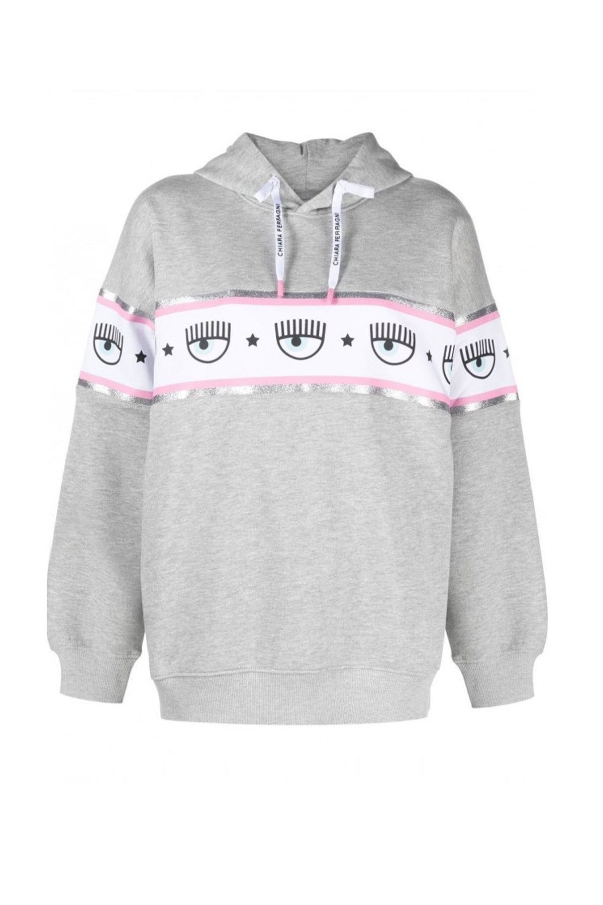 Chiara Ferragni Geniş Kesim Logolu Kapüşonlu Sweatshirt-Libas Trendy Fashion Store