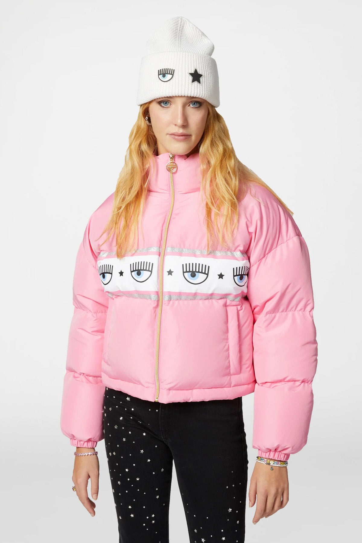 Chiara Ferragni Logolu Yün Örgü Bere-Libas Trendy Fashion Store