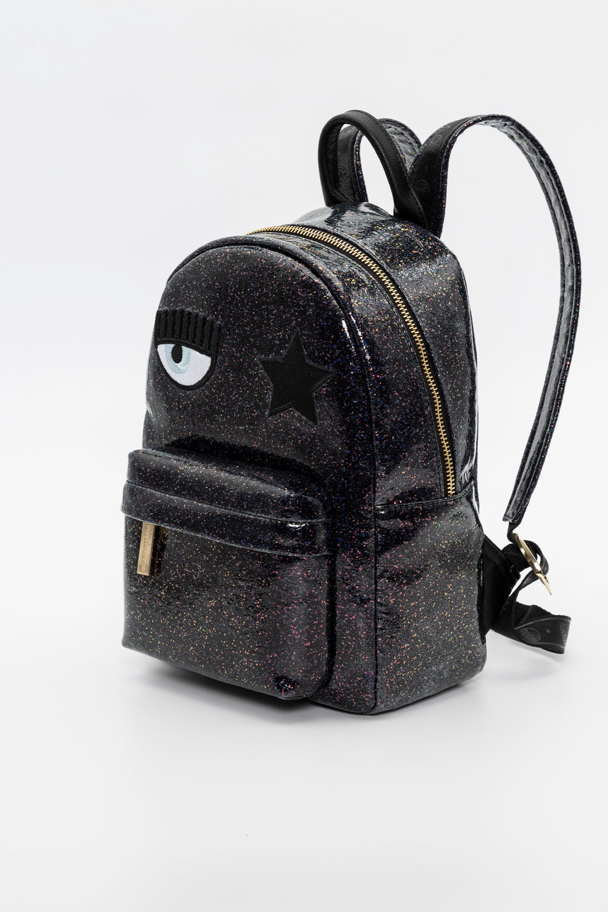 Chiara Ferragni Göz Logolu Parıltılı Sırt Çantası-Libas Trendy Fashion Store