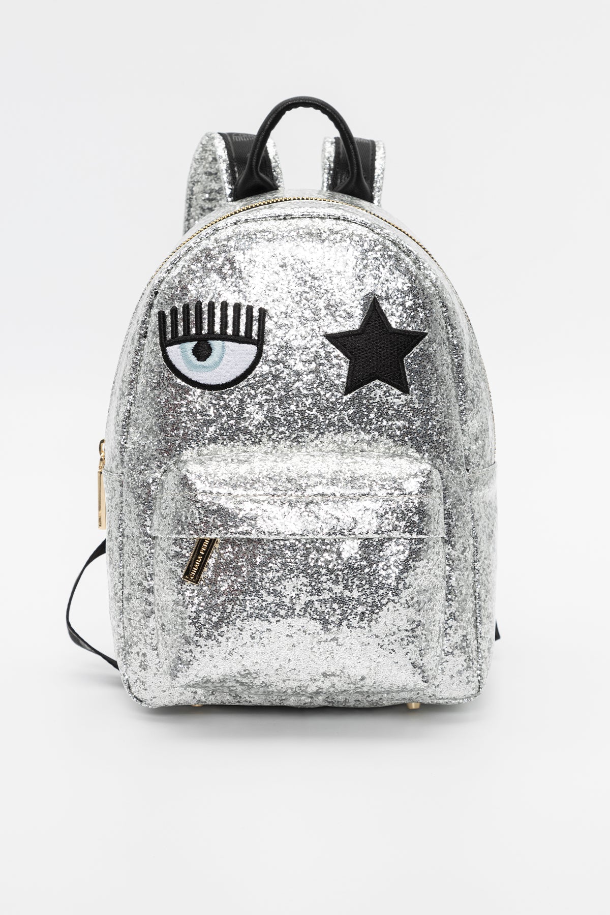 Chiara Ferragni Göz Logolu Parıltılı Sırt Çantası-Libas Trendy Fashion Store