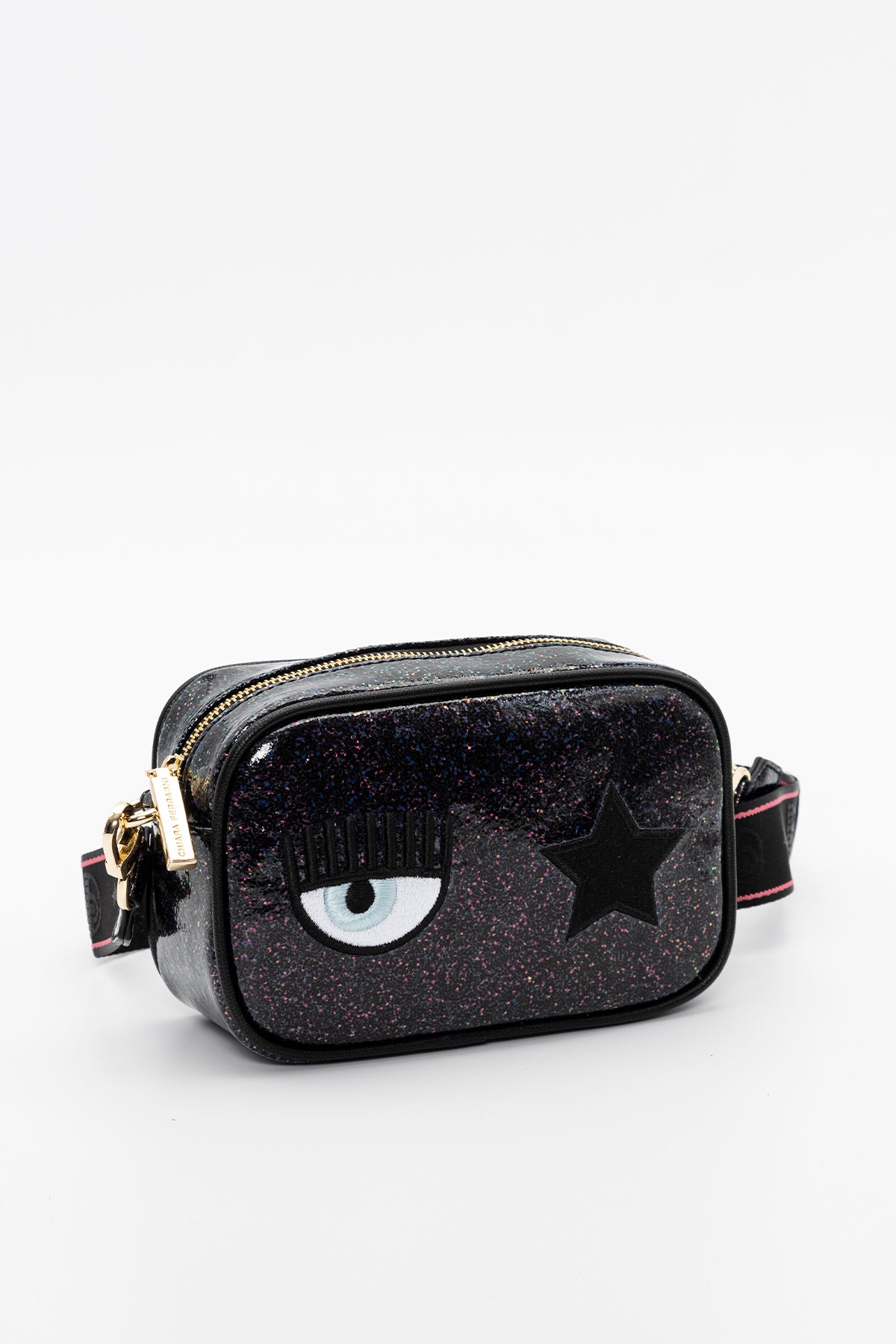 Chiara Ferragni Göz Logolu Parıltılı Omuz Çantası-Libas Trendy Fashion Store