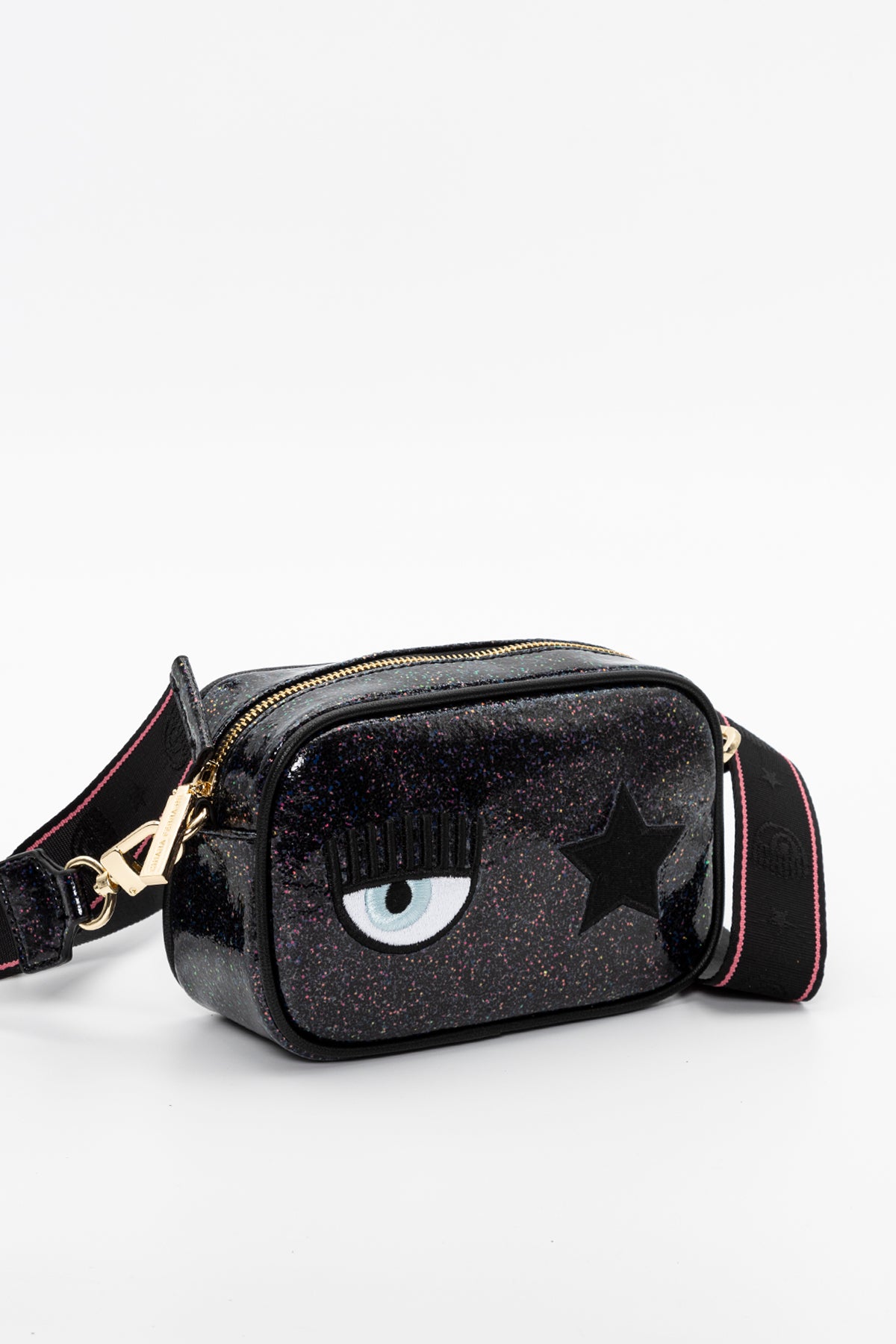 Chiara Ferragni Göz Logolu Parıltılı Omuz Çantası-Libas Trendy Fashion Store