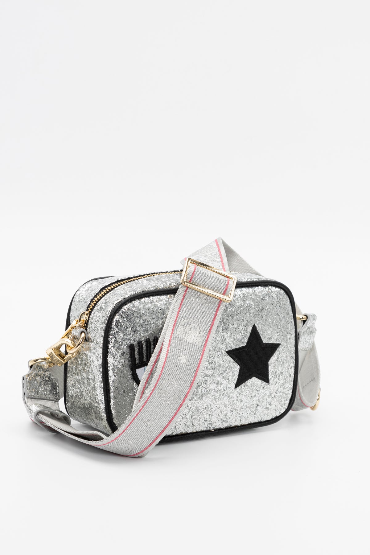 Chiara Ferragni Göz Logolu Parıltılı Omuz Çantası-Libas Trendy Fashion Store