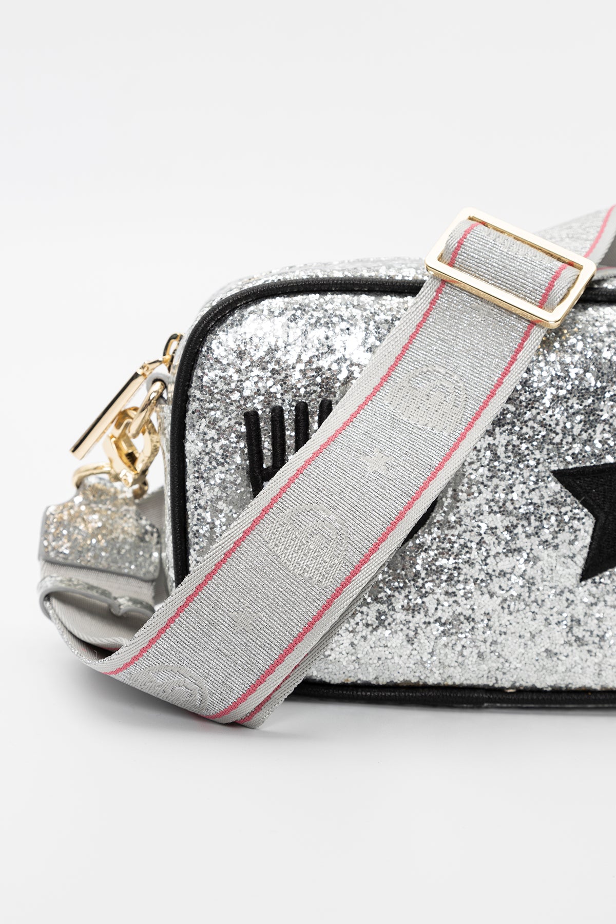 Chiara Ferragni Göz Logolu Parıltılı Omuz Çantası-Libas Trendy Fashion Store