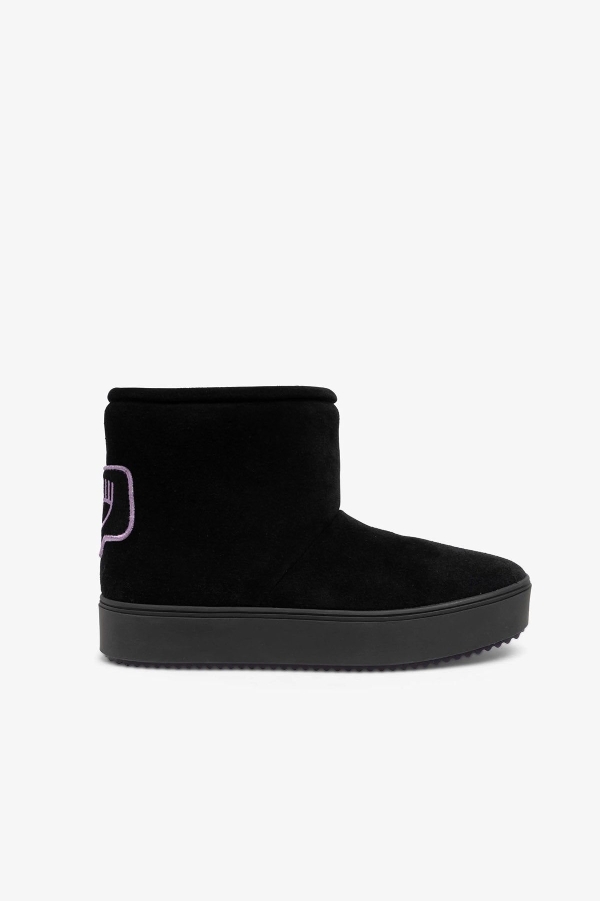 Chiara Ferragni Göz Logolu İçi Polarlı Süet Bot-Libas Trendy Fashion Store