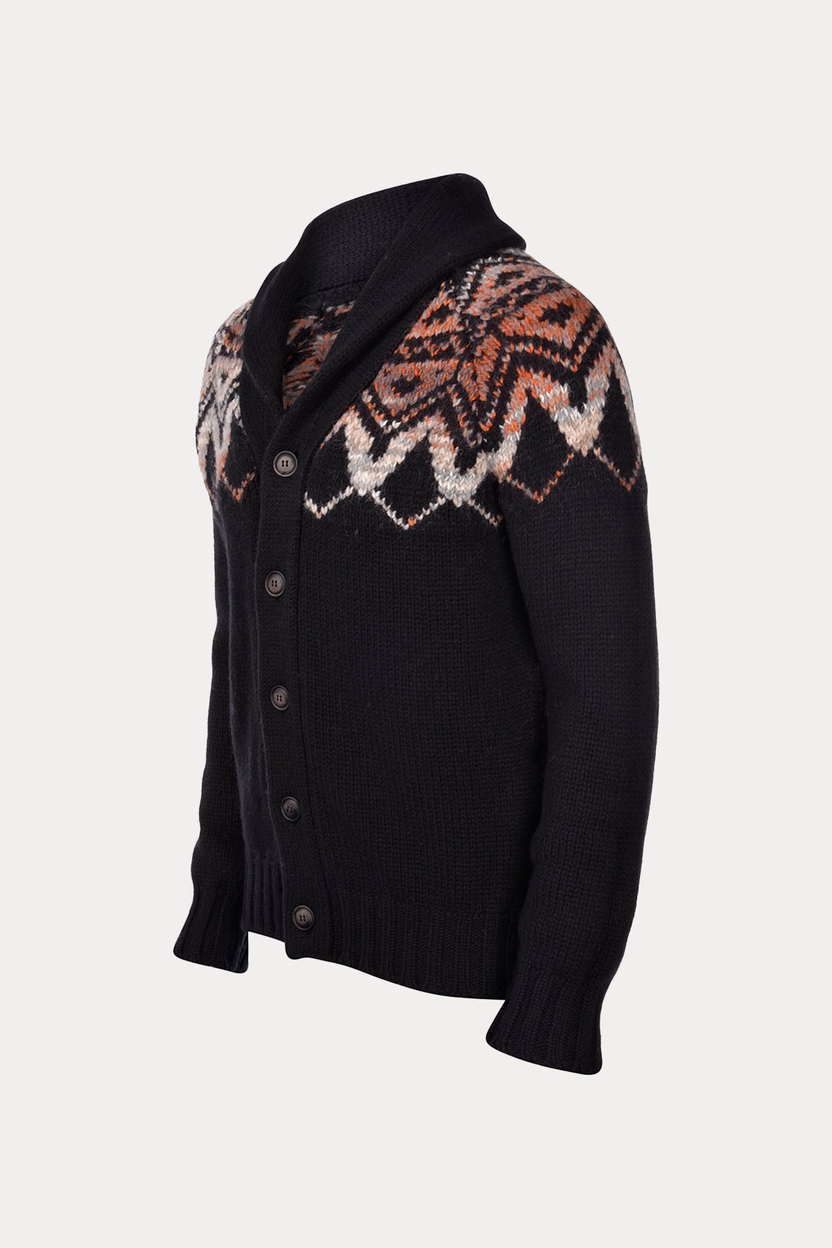 Gran Sasso Şal Yaka Yün Örgü Triko Ceket-Libas Trendy Fashion Store