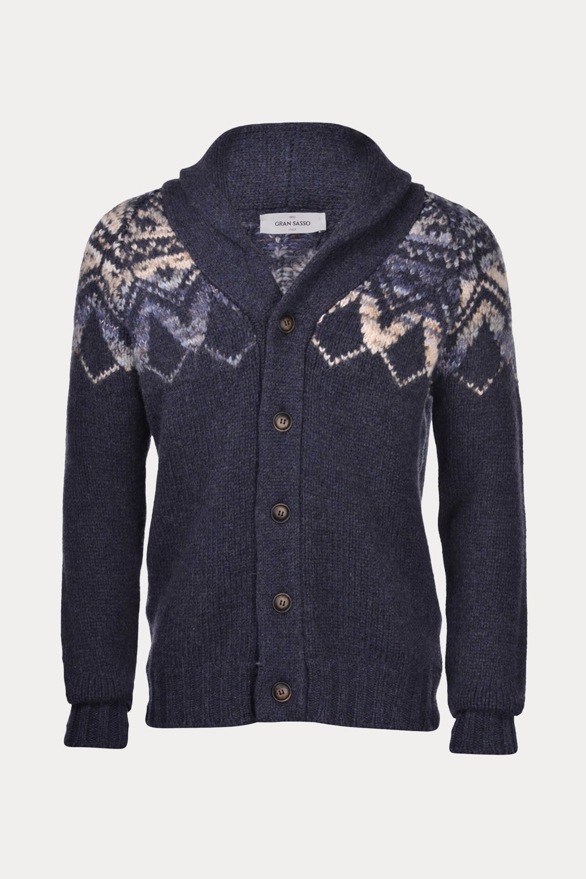 Gran Sasso Şal Yaka Yün Örgü Triko Ceket-Libas Trendy Fashion Store