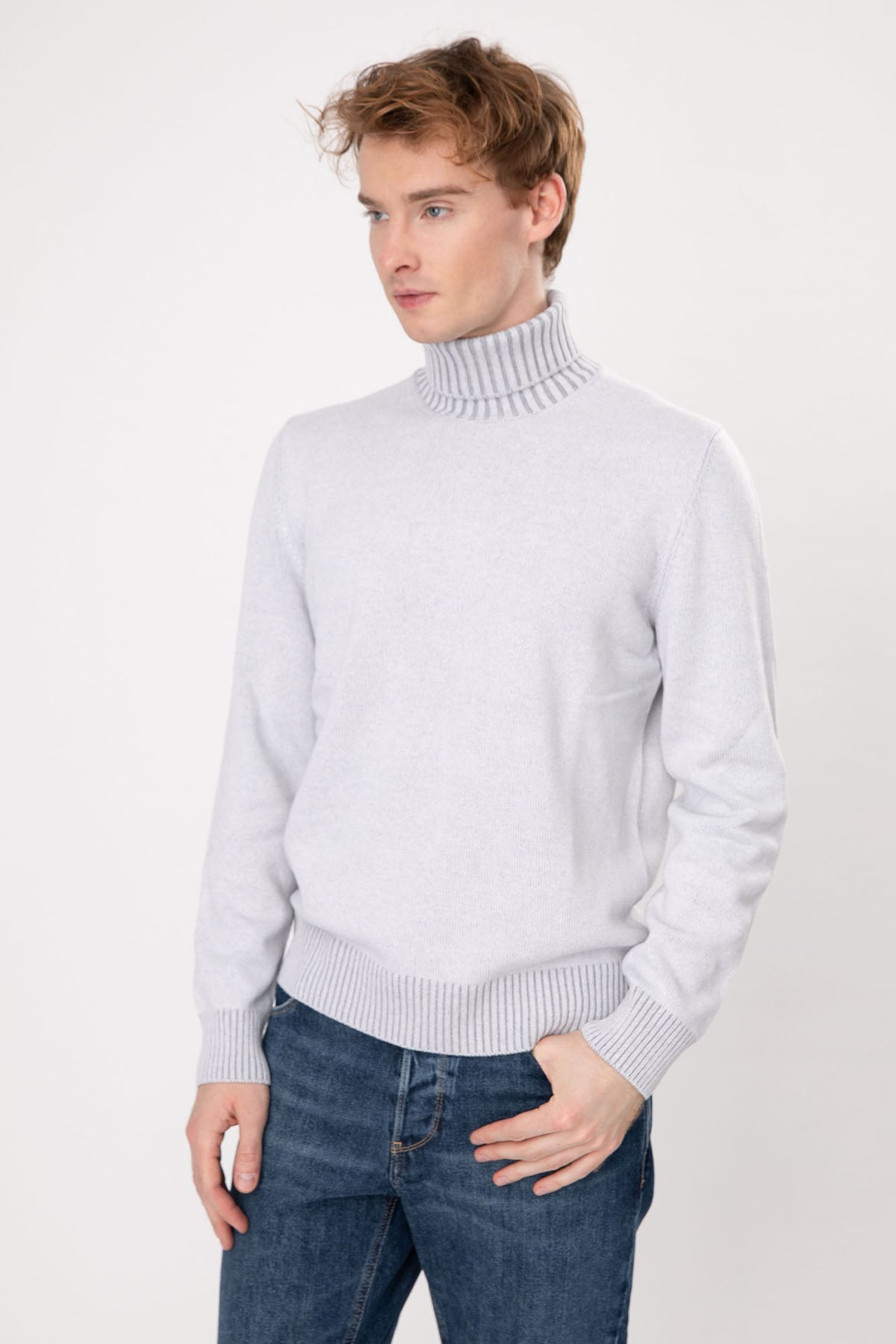 Gran Sasso Balıkçı Yaka Kaşmirli Yün Örgü Triko-Libas Trendy Fashion Store