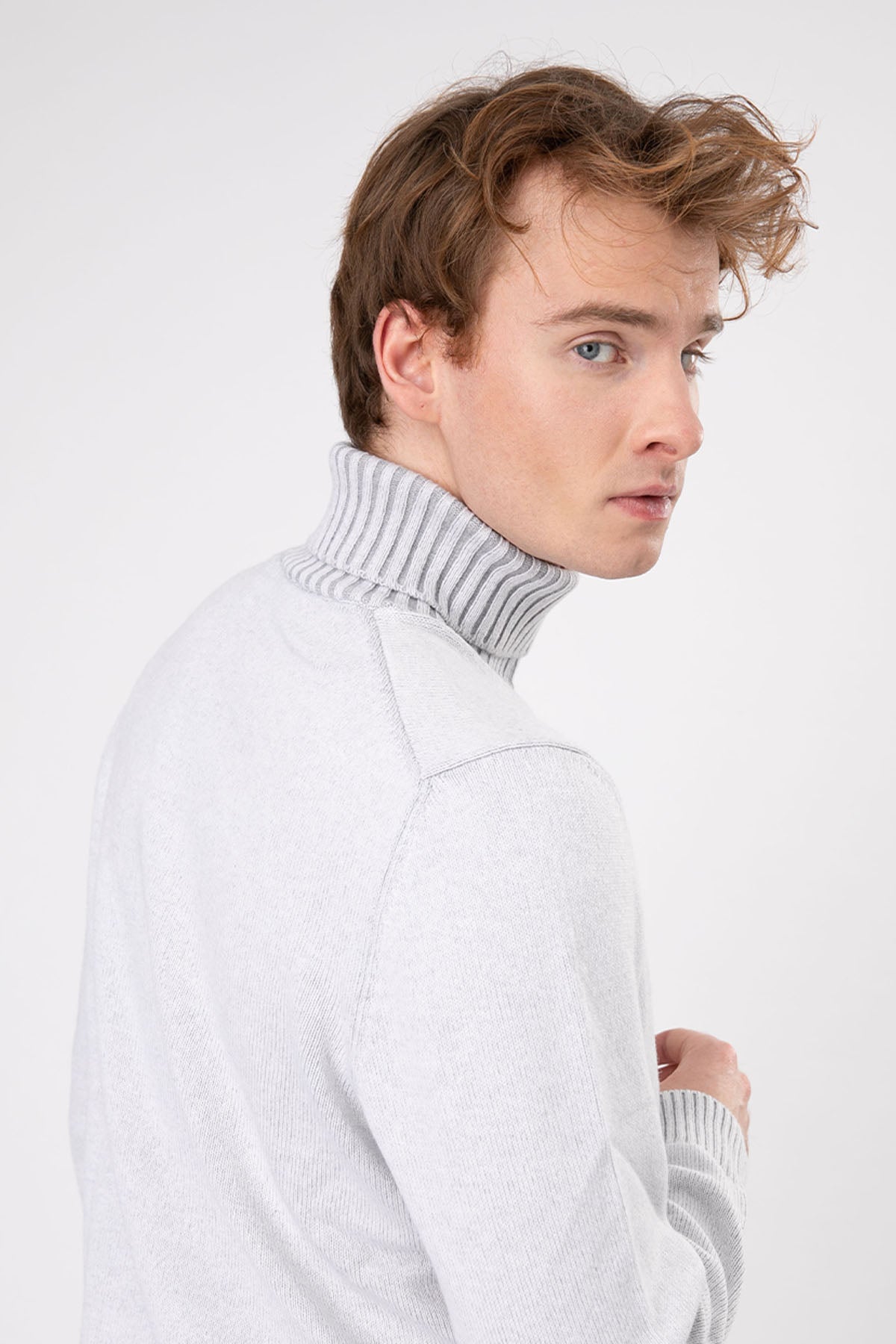 Gran Sasso Balıkçı Yaka Kaşmirli Yün Örgü Triko-Libas Trendy Fashion Store