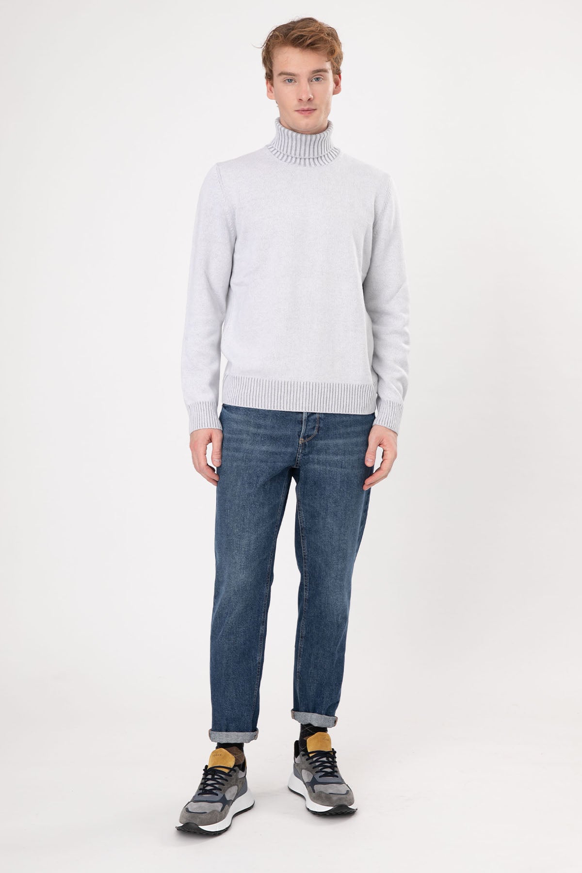 Gran Sasso Balıkçı Yaka Kaşmirli Yün Örgü Triko-Libas Trendy Fashion Store