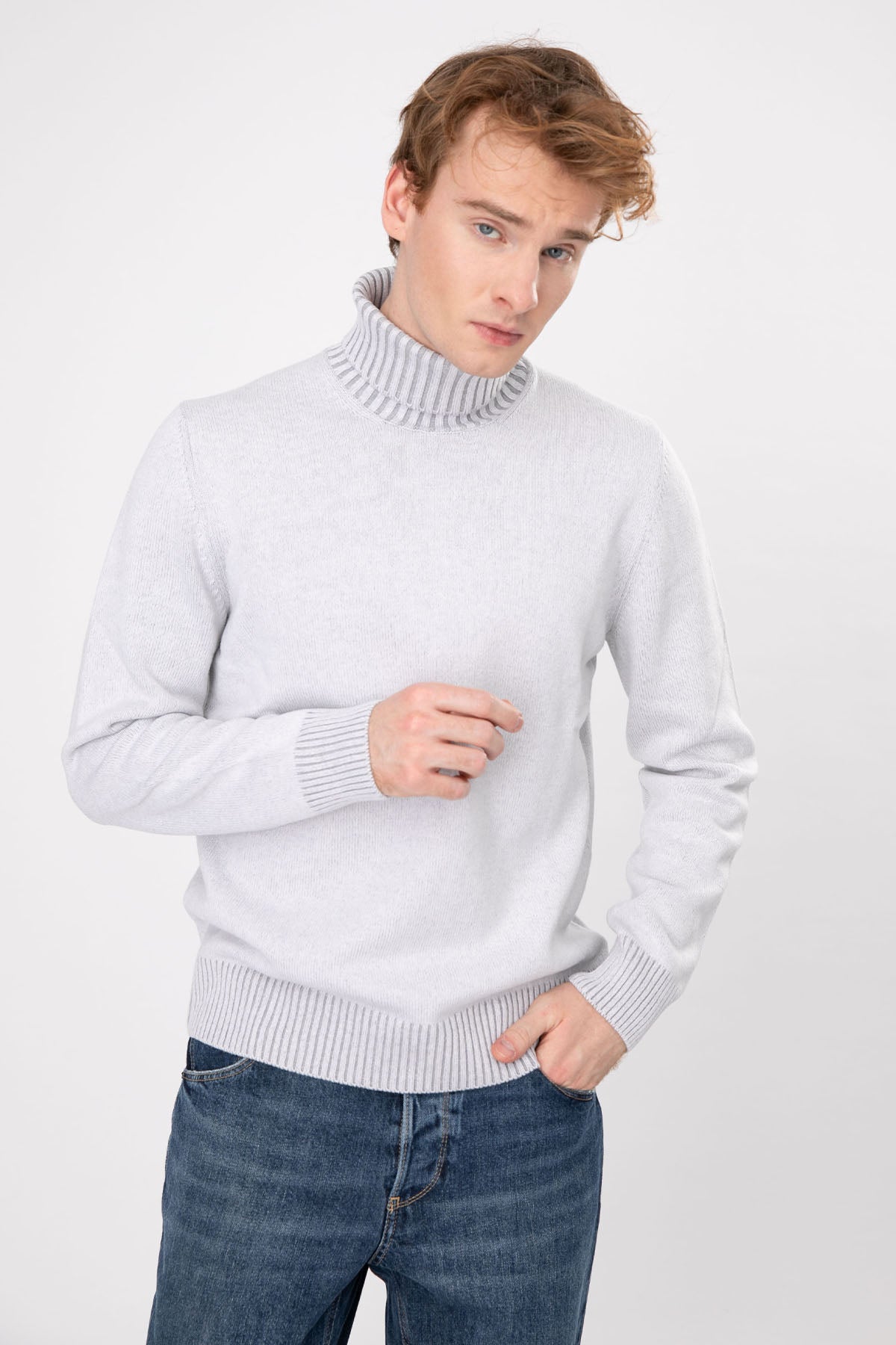 Gran Sasso Balıkçı Yaka Kaşmirli Yün Örgü Triko-Libas Trendy Fashion Store