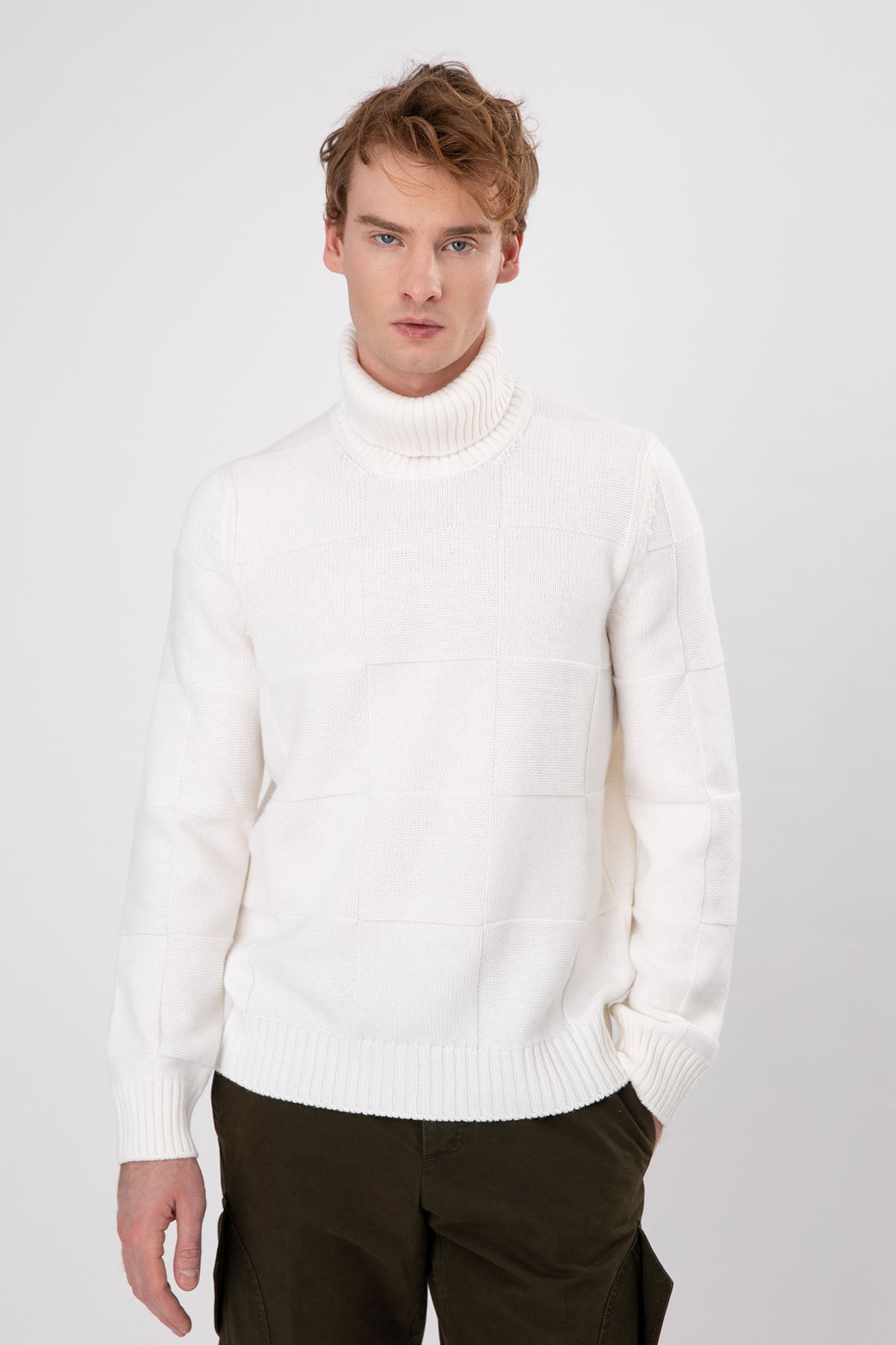 Gran Sasso Balıkçı Yaka Kaşmirli Yün Örgü Triko-Libas Trendy Fashion Store