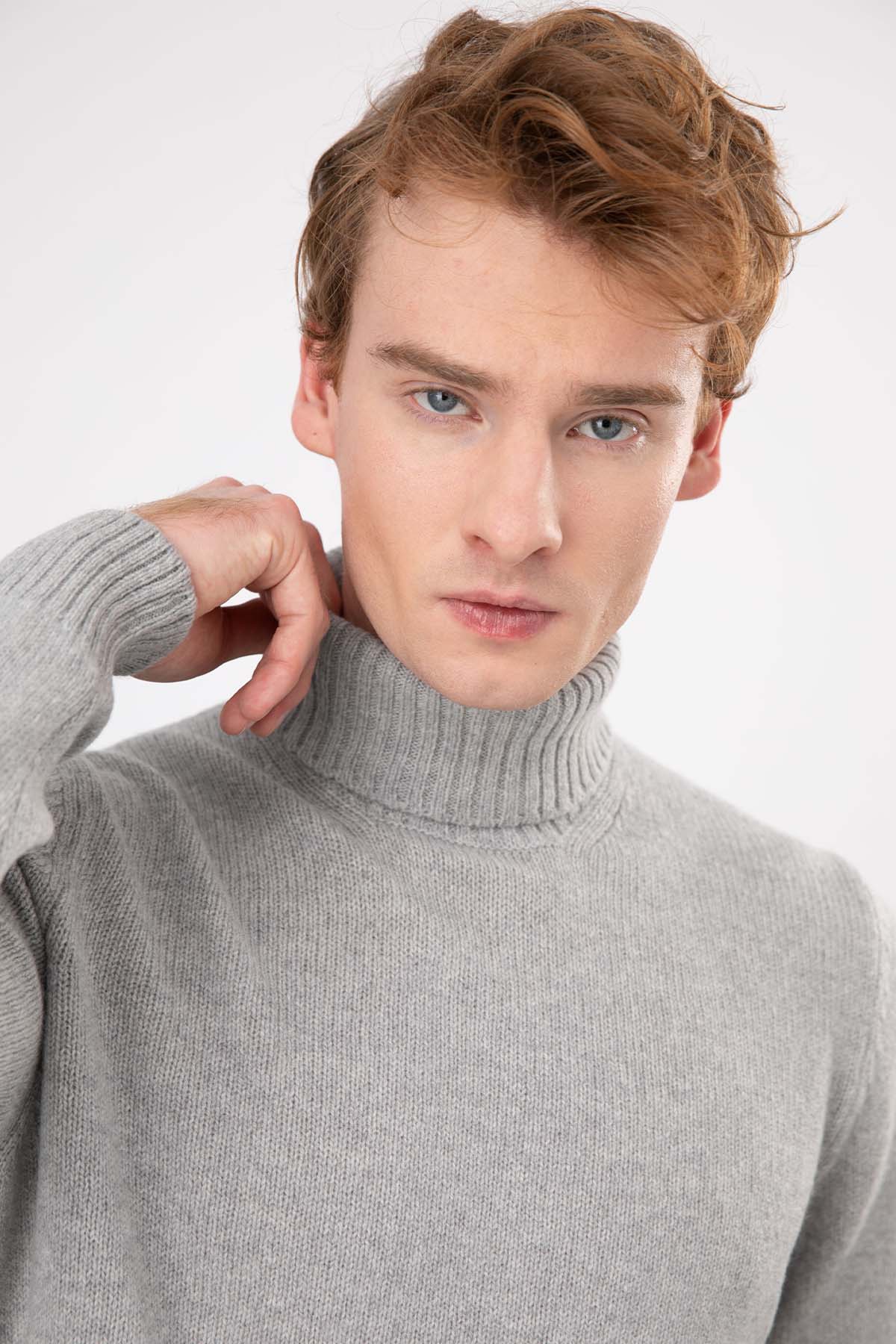 Gran Sasso Balıkçı Yaka Yün Örgü Triko-Libas Trendy Fashion Store