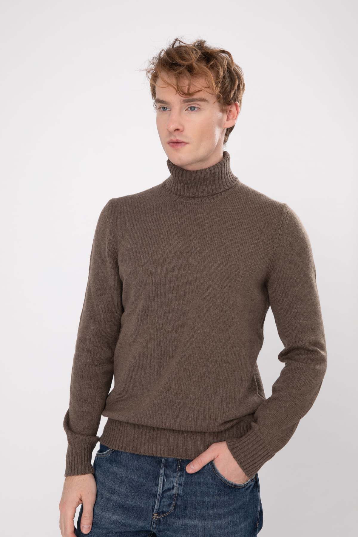 Gran Sasso Balıkçı Yaka Yün Örgü Triko-Libas Trendy Fashion Store