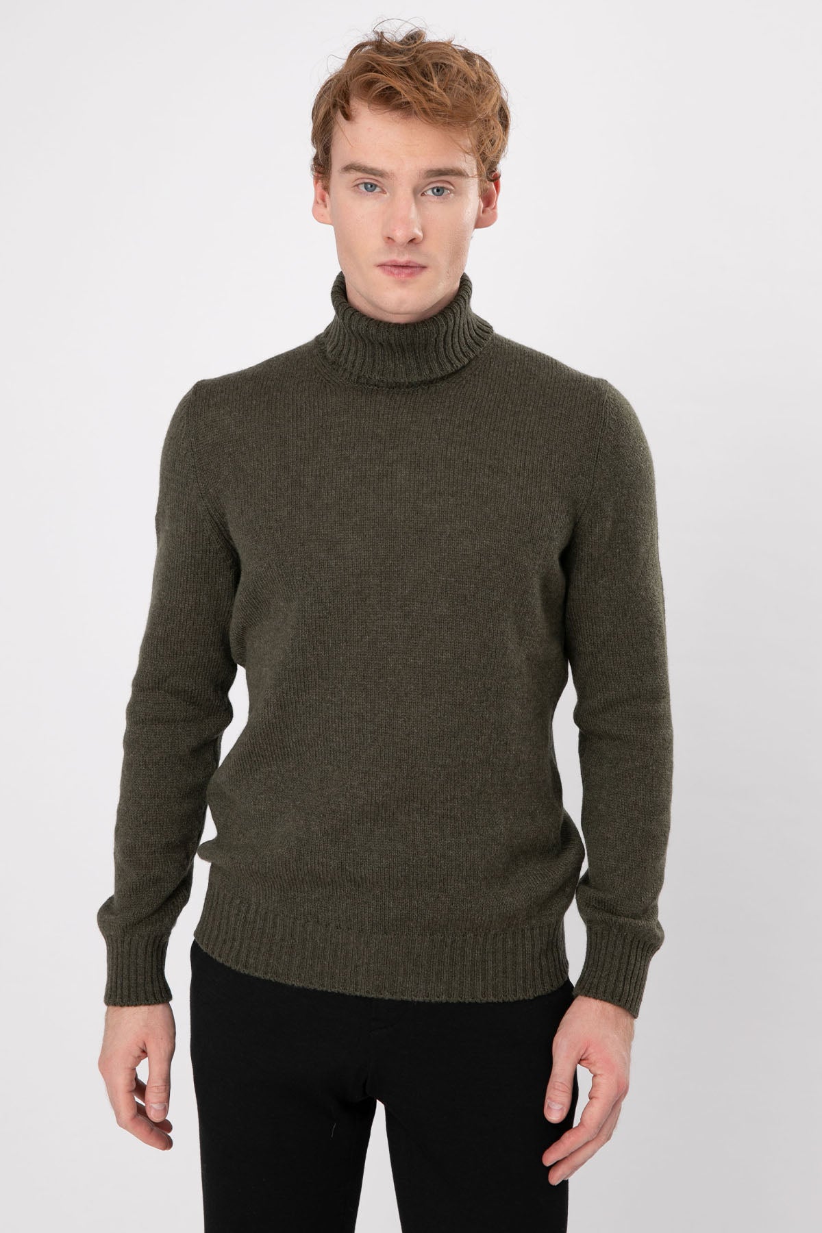 Gran Sasso Balıkçı Yaka Yün Örgü Triko-Libas Trendy Fashion Store