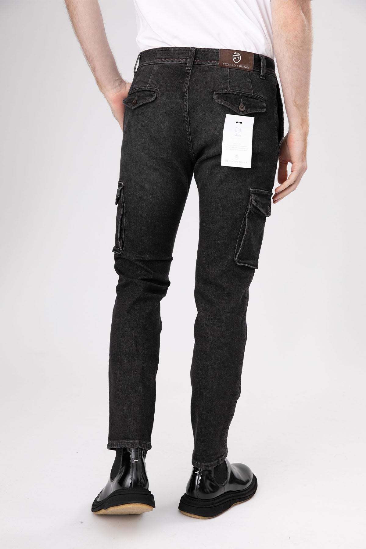 Richard J. Brown Nairobi Slim Fit Kargo Jean Pantolon-Libas Trendy Fashion Store