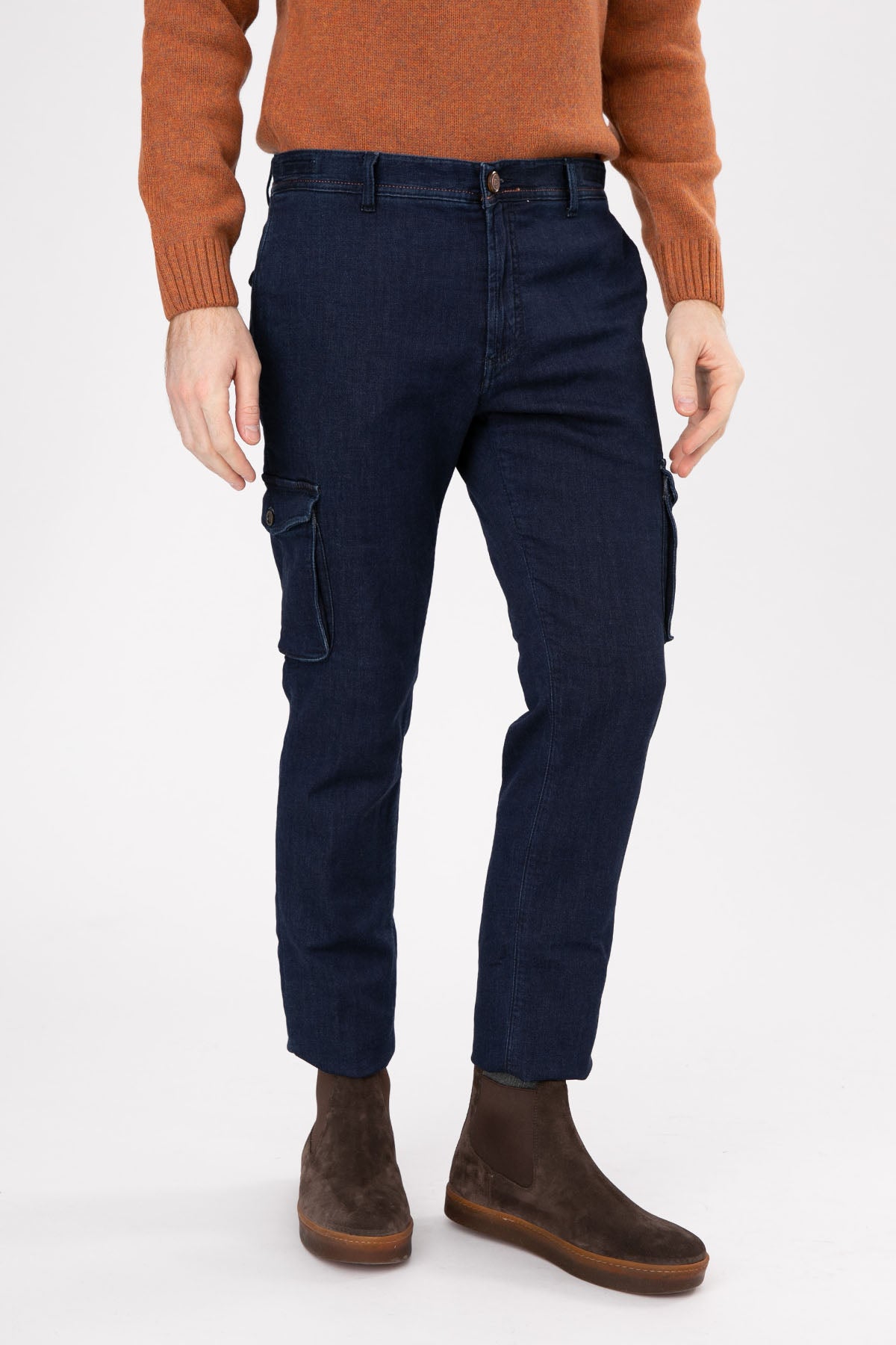 Richard J. Brown Nairobi Slim Fit Kargo Jean Pantolon-Libas Trendy Fashion Store