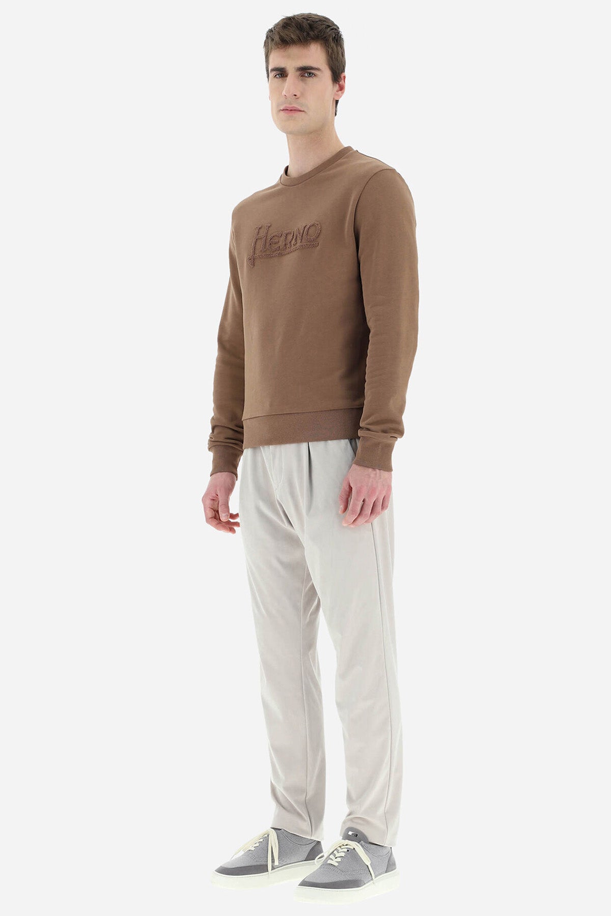 Herno Resort Kabartma Logolu Sweatshirt-Libas Trendy Fashion Store