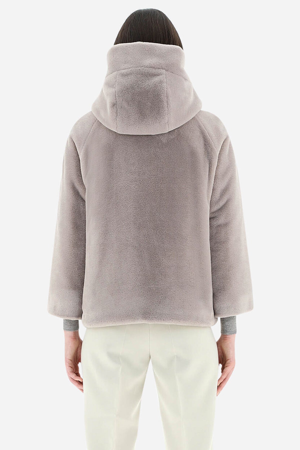 Herno Resort Kapüşonlu Peluş Mont-Libas Trendy Fashion Store