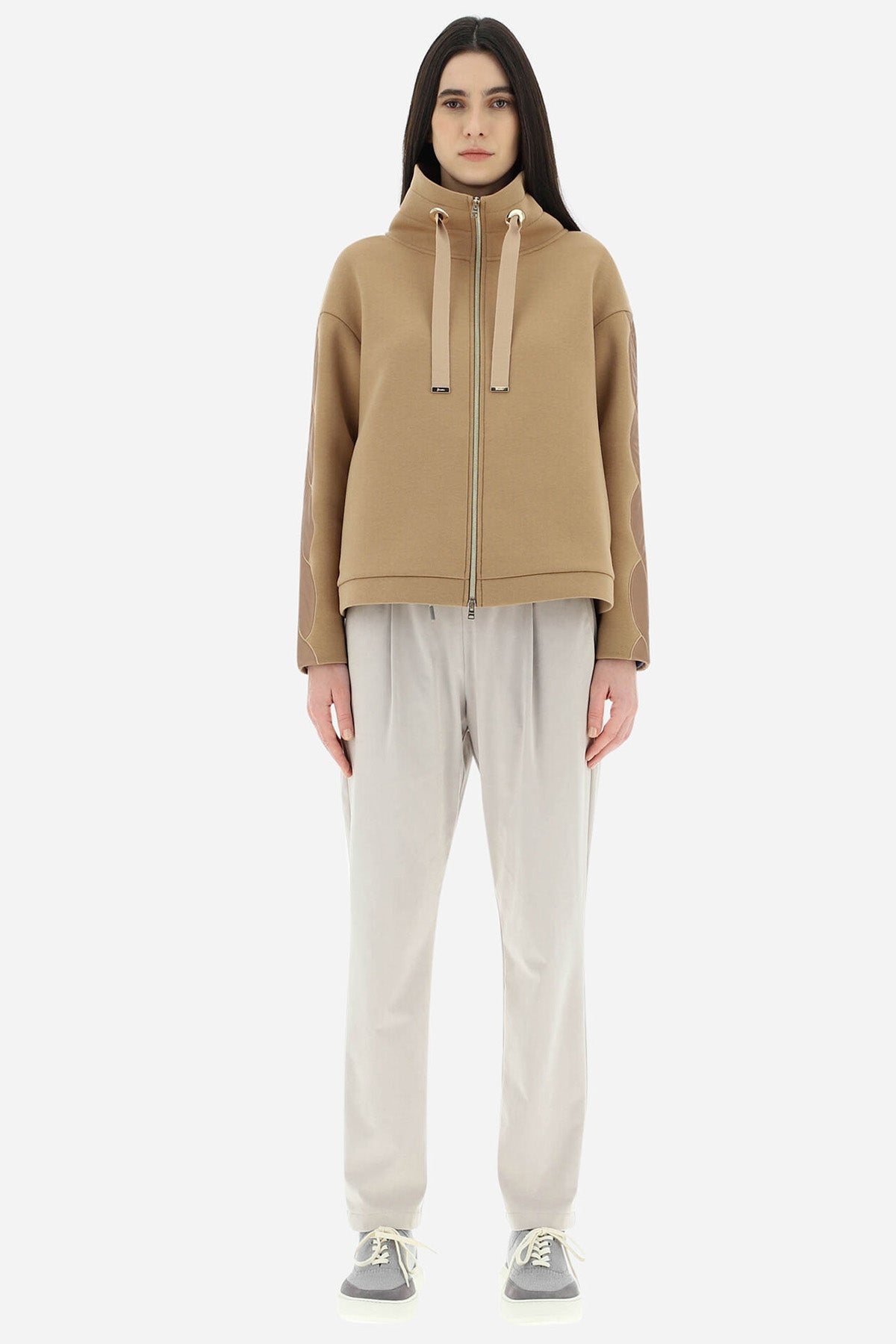 Herno Resort Dik Yaka Fermuarlı Ceket-Libas Trendy Fashion Store