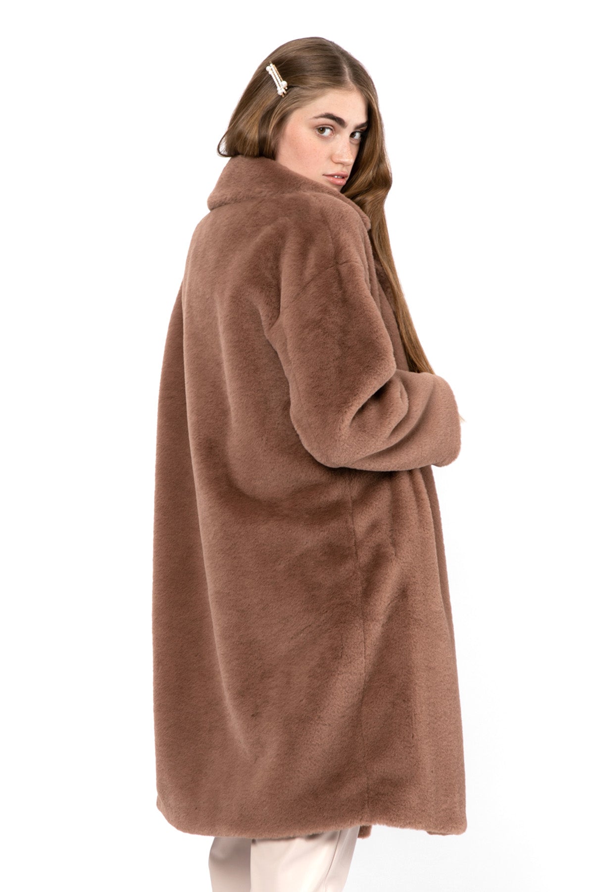 Herno Kruvaze Peluş Manto-Libas Trendy Fashion Store