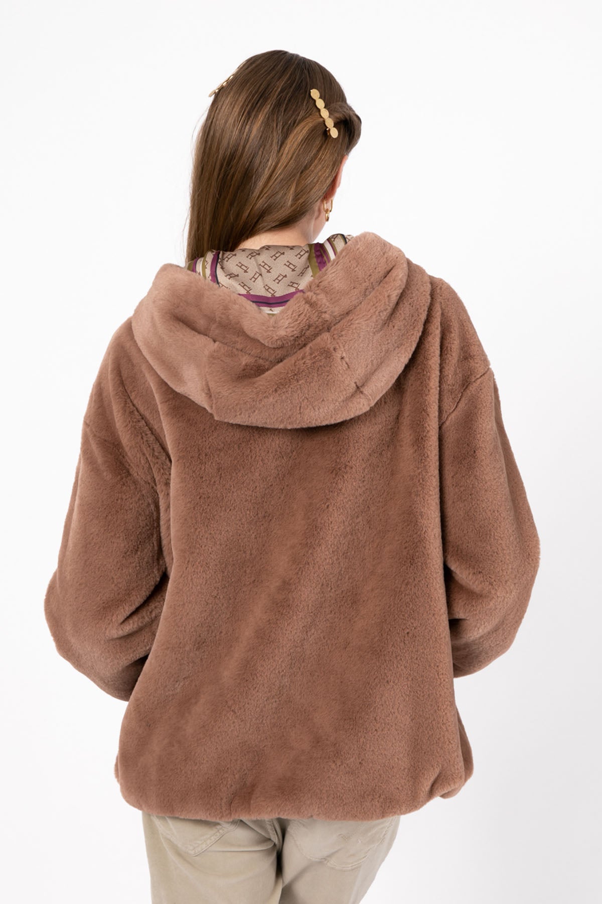 Herno Monogram Astarlı Peluş Mont-Libas Trendy Fashion Store