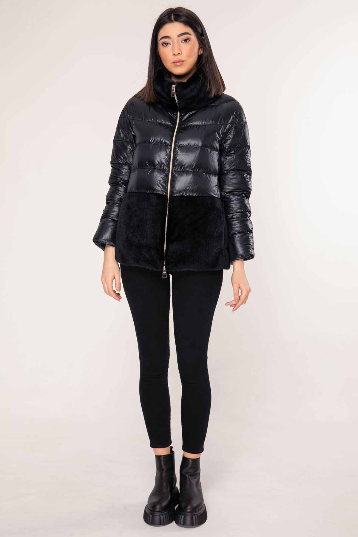 Herno Kürk Detaylı Puffer Mont-Libas Trendy Fashion Store