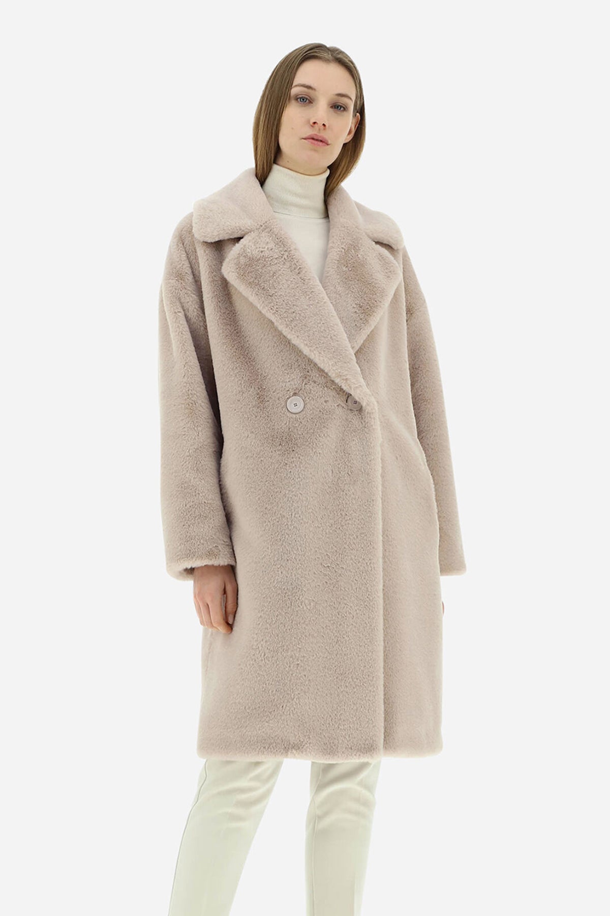 Herno Kruvaze Peluş Kaban-Libas Trendy Fashion Store