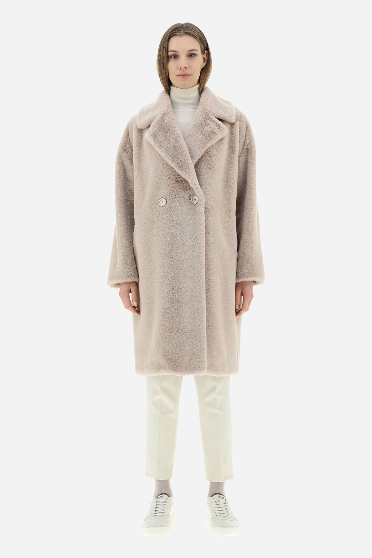 Herno Kruvaze Peluş Kaban-Libas Trendy Fashion Store