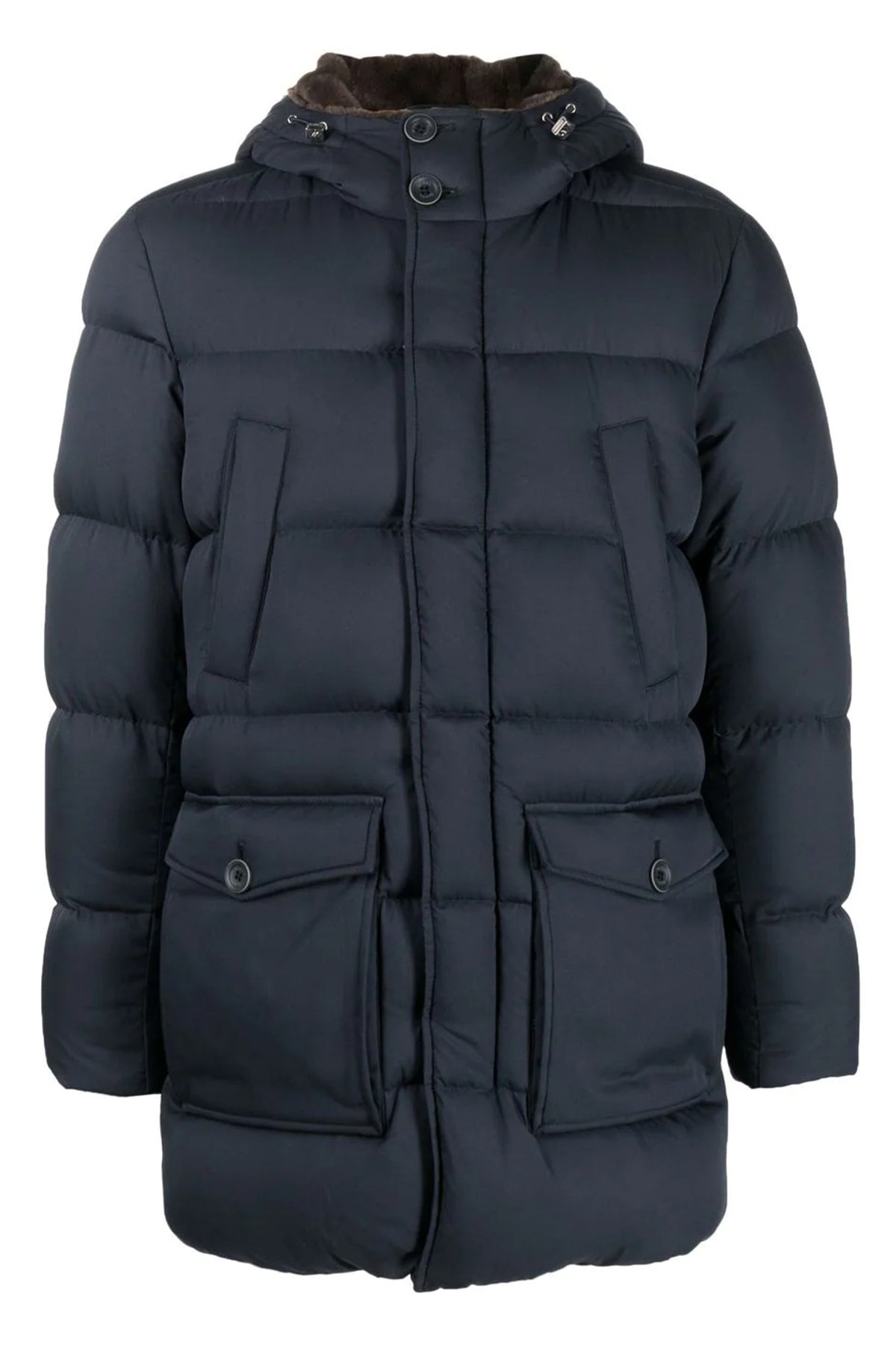 Herno İçi Kürklü Kapüşonlu Puffer Kaban-Libas Trendy Fashion Store