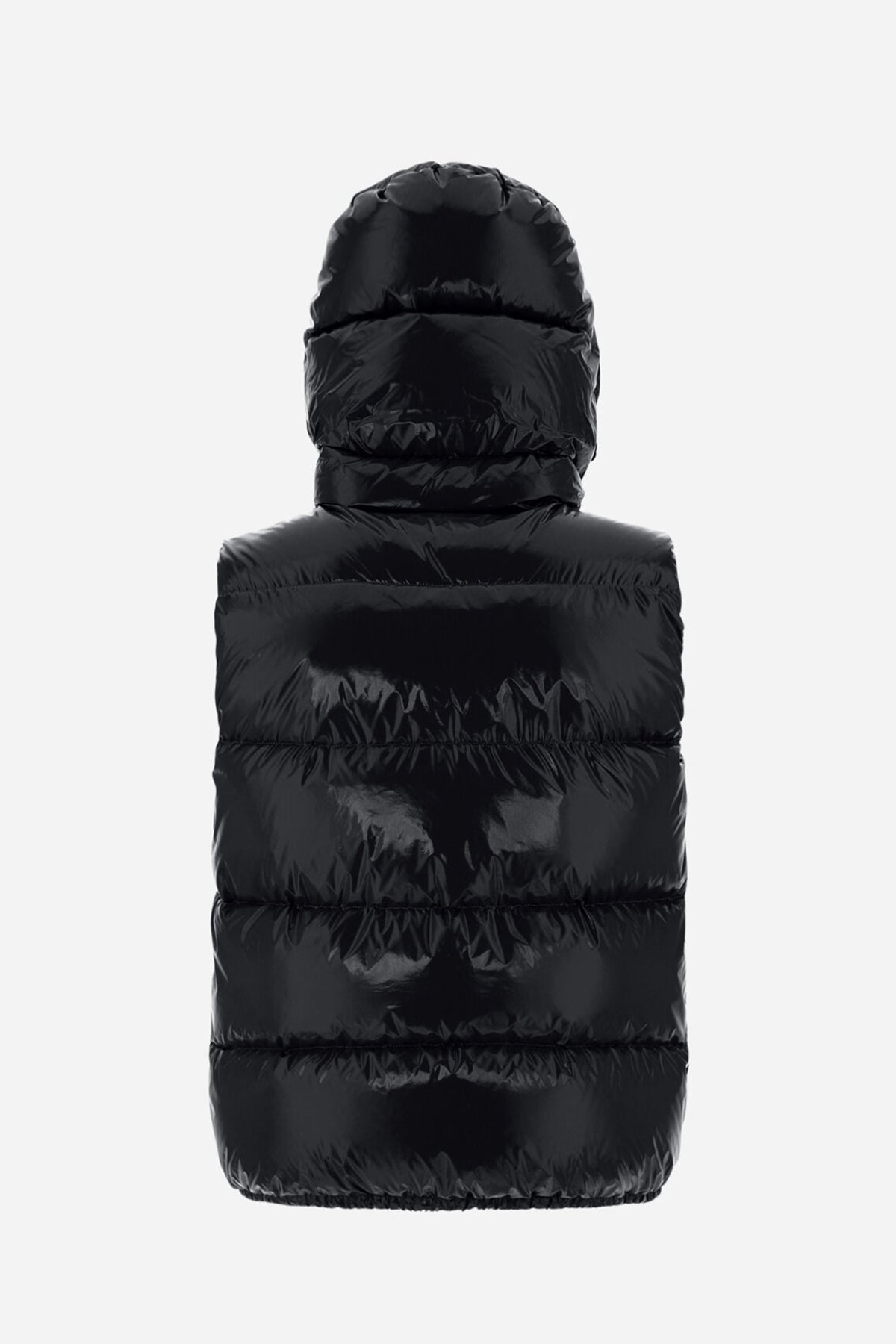 Herno Kapüşonlu Parlak Puffer Yelek-Libas Trendy Fashion Store