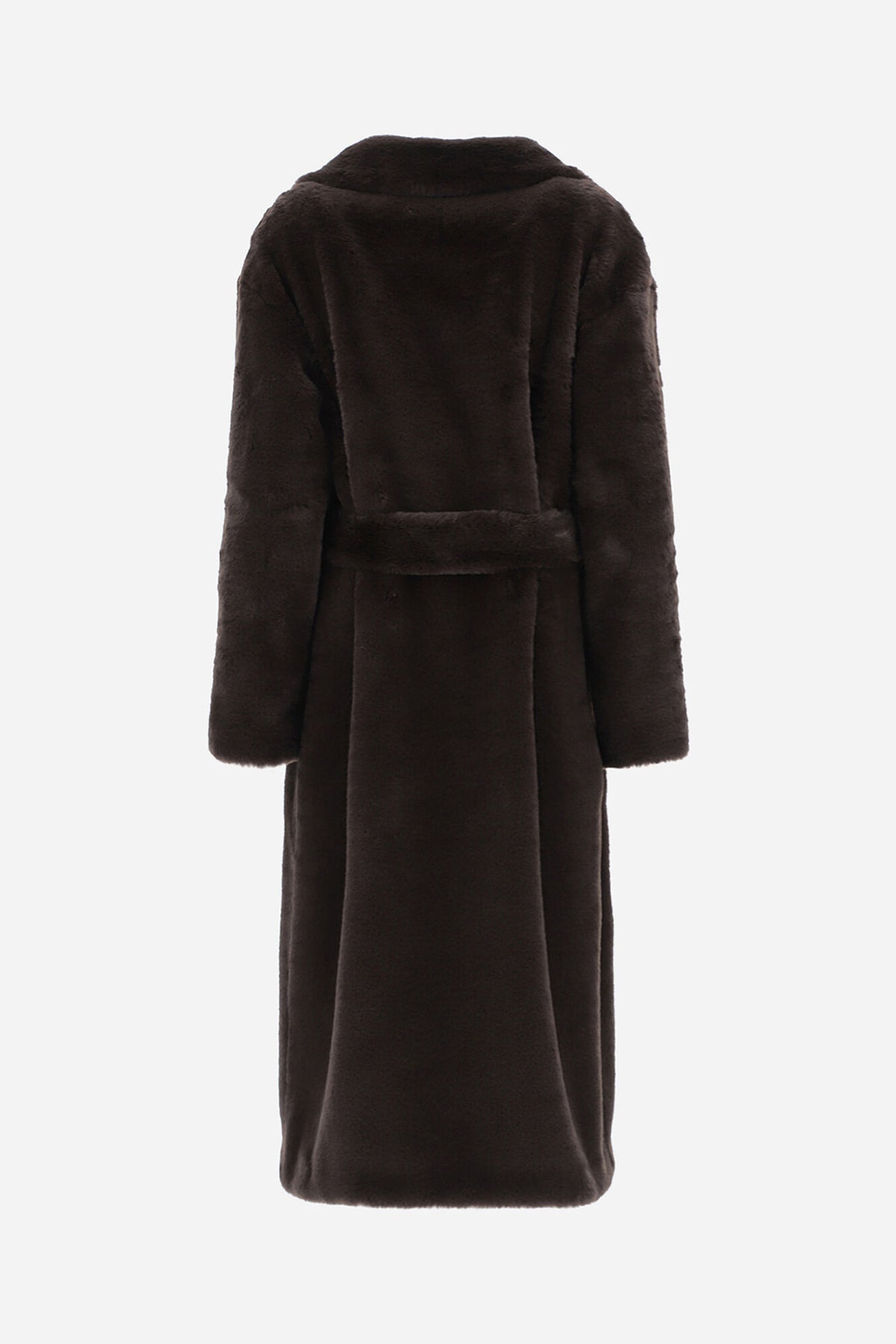 Herno Belden Kuşaklı Peluş Manto-Libas Trendy Fashion Store