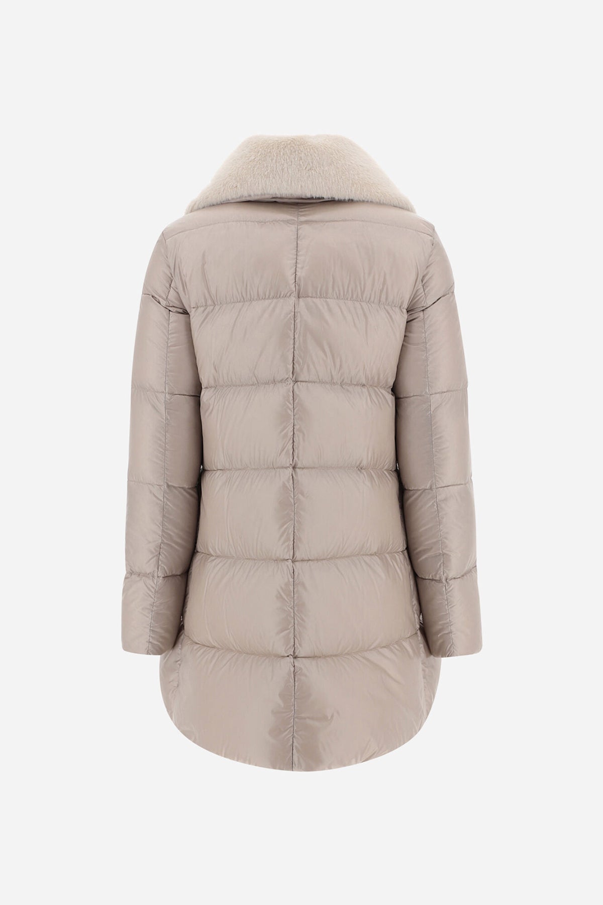 Herno Yakası Kürklü Puffer Kaban-Libas Trendy Fashion Store