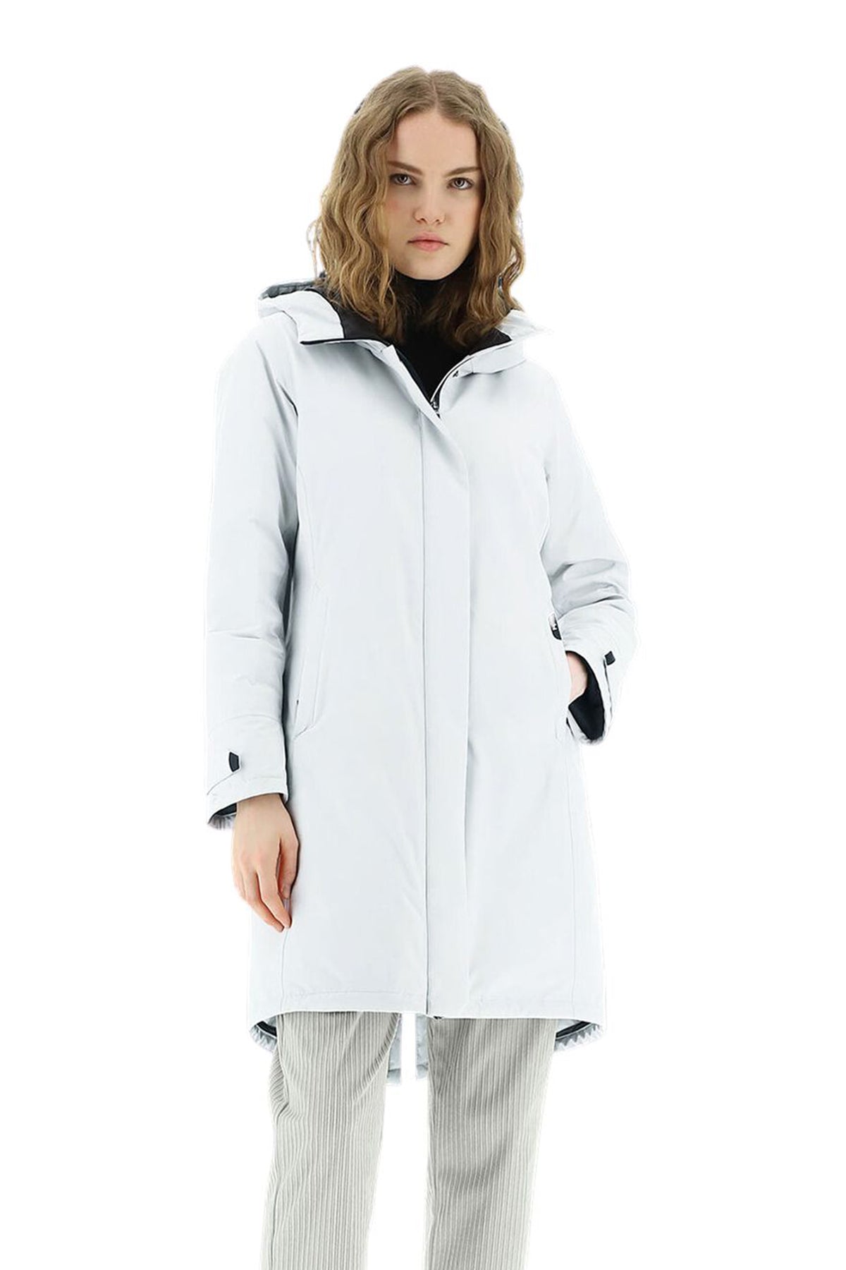 Herno Gore-Tex Laminar Slim Fit Kapüşonlu Kaban-Libas Trendy Fashion Store