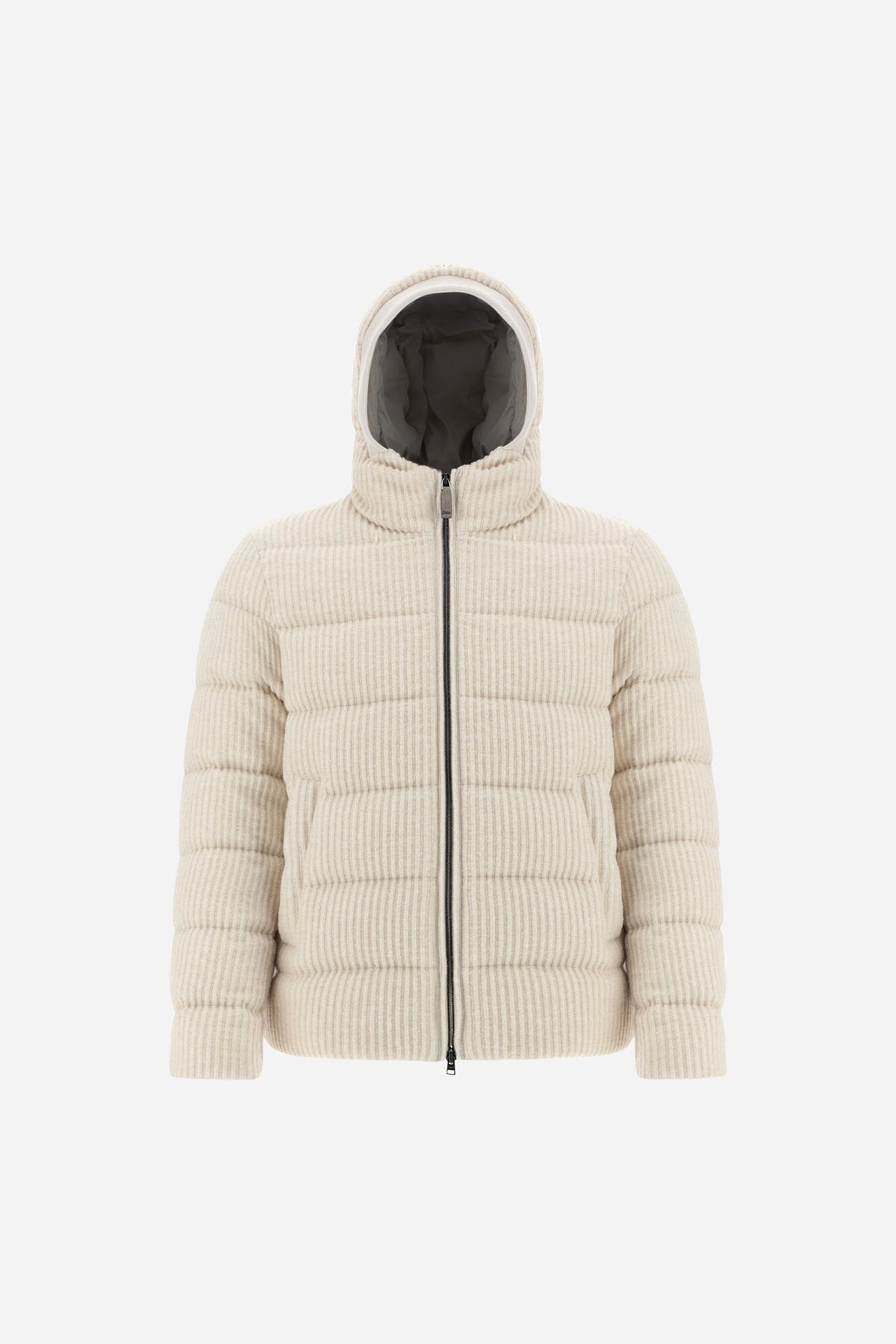 Herno Fitilli Kadife Kapüşonlu Puffer Mont-Libas Trendy Fashion Store