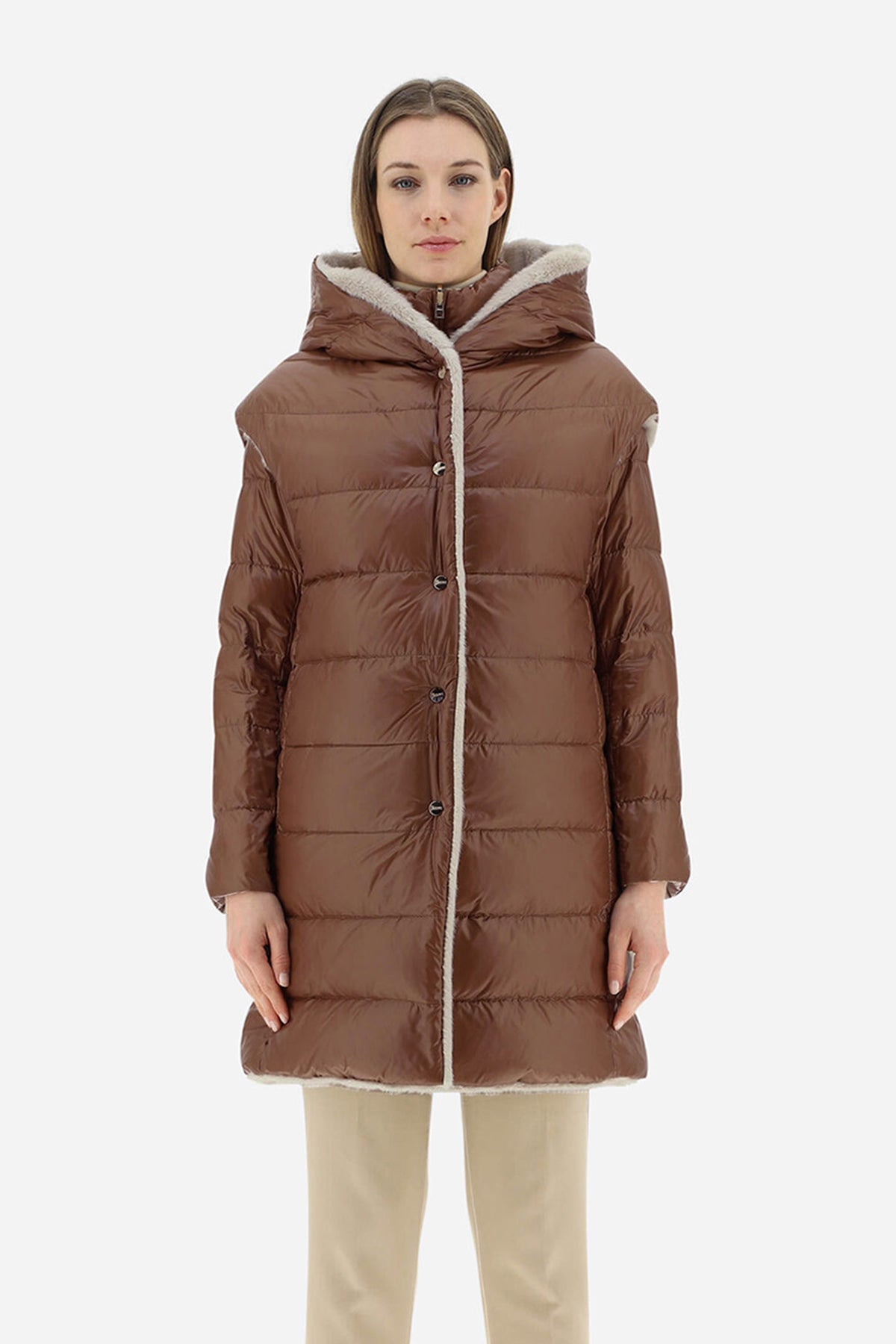 Herno Çift Taraflı Kapüşonlu Kaban-Libas Trendy Fashion Store