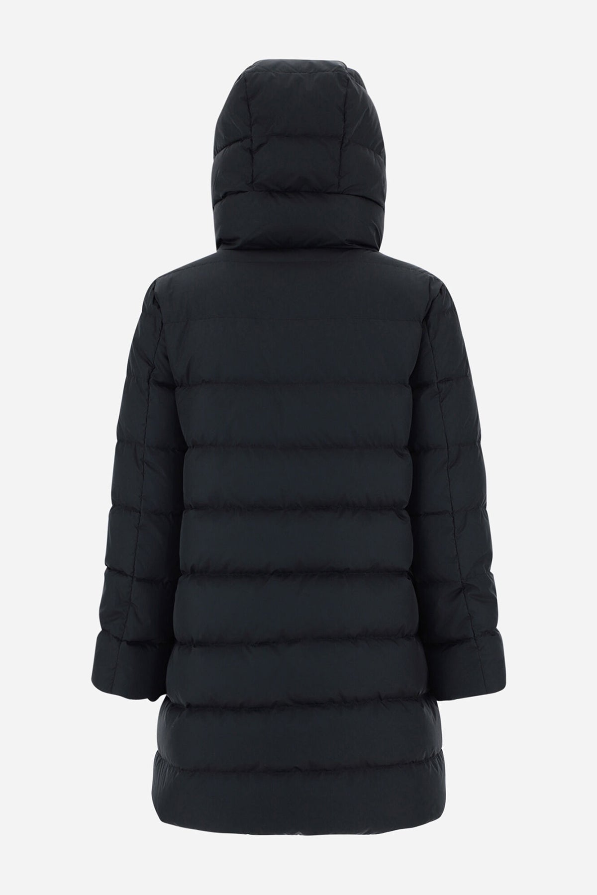 Herno Peluş Detaylı Kapüşonlu Puffer Kaban-Libas Trendy Fashion Store