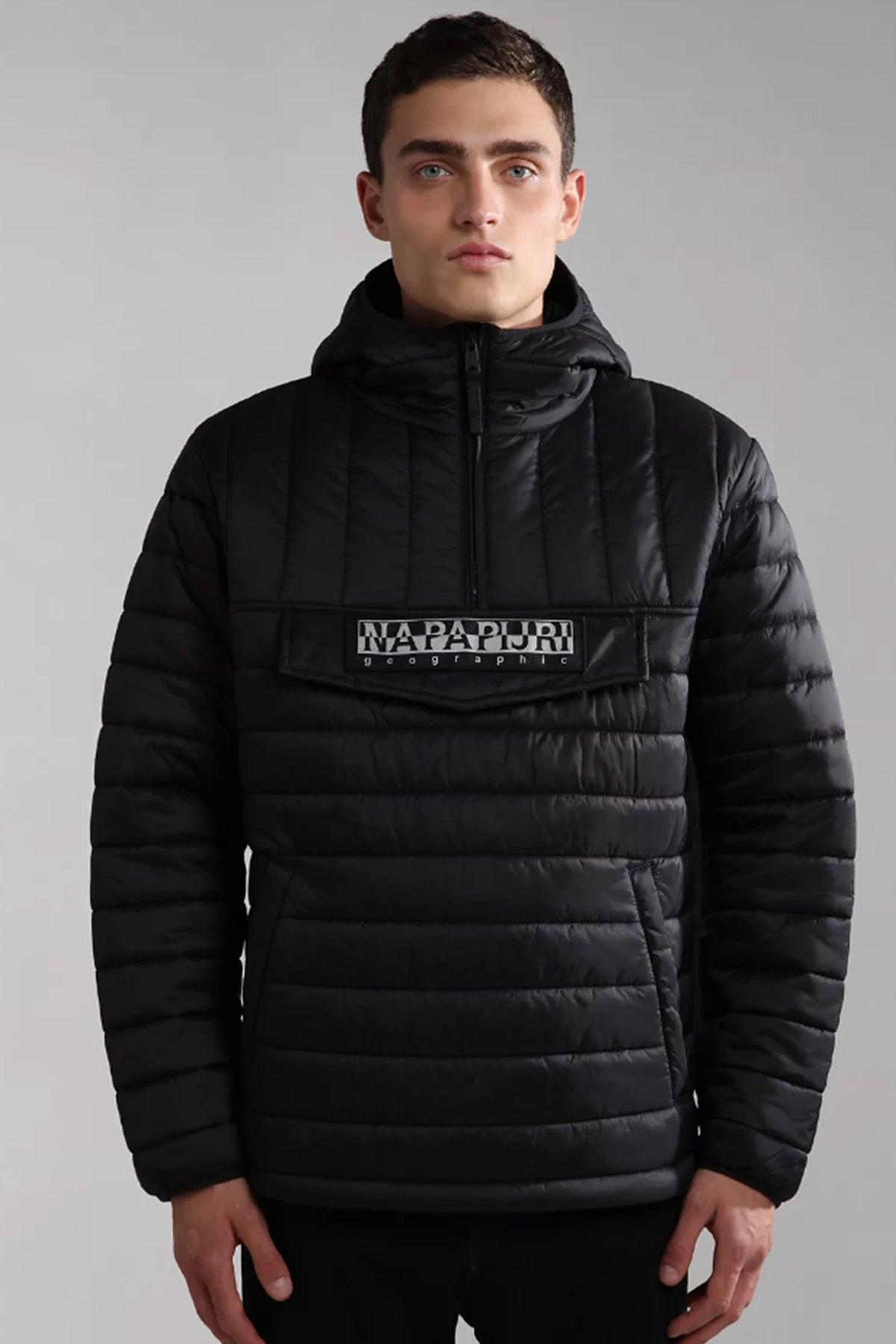 Napapijri Morgex Kanguru Cepli Yarım Fermuar Anorak Mont-Libas Trendy Fashion Store