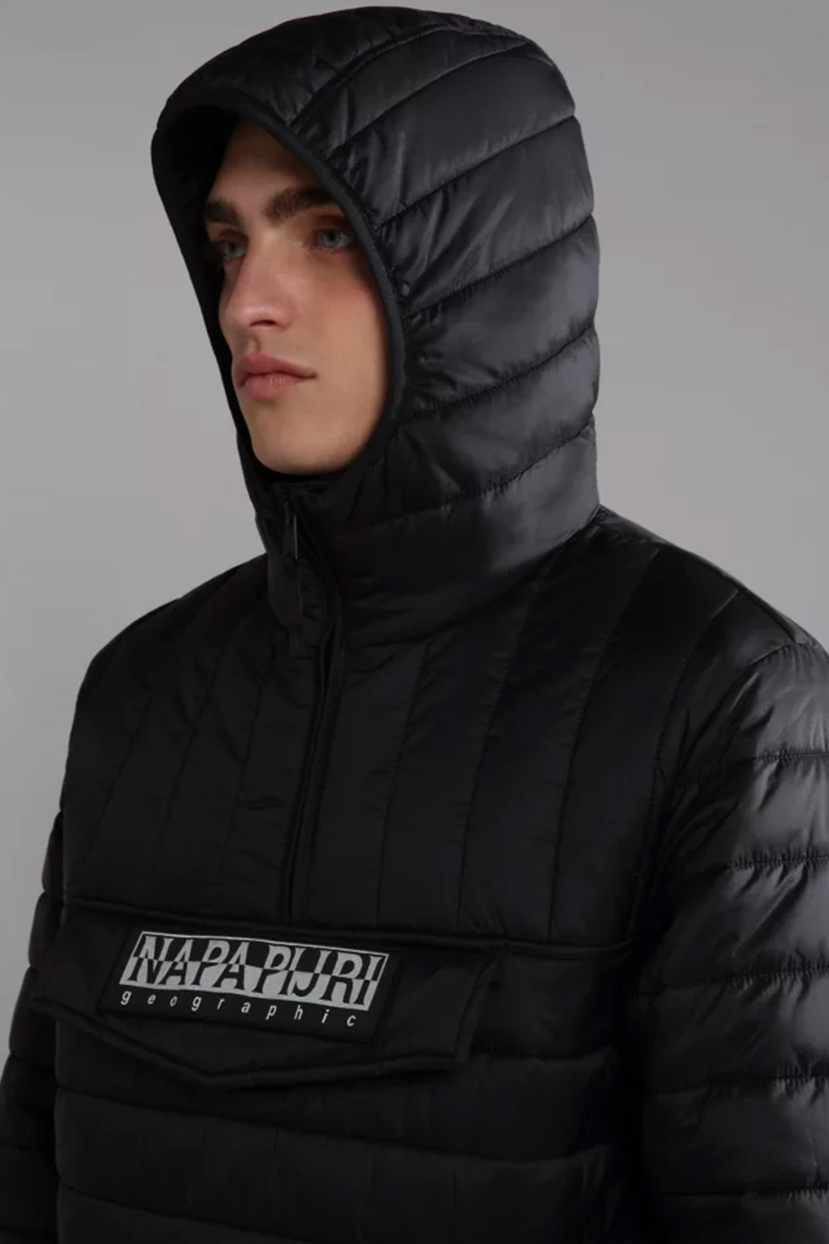 Napapijri Morgex Kanguru Cepli Yarım Fermuar Anorak Mont-Libas Trendy Fashion Store