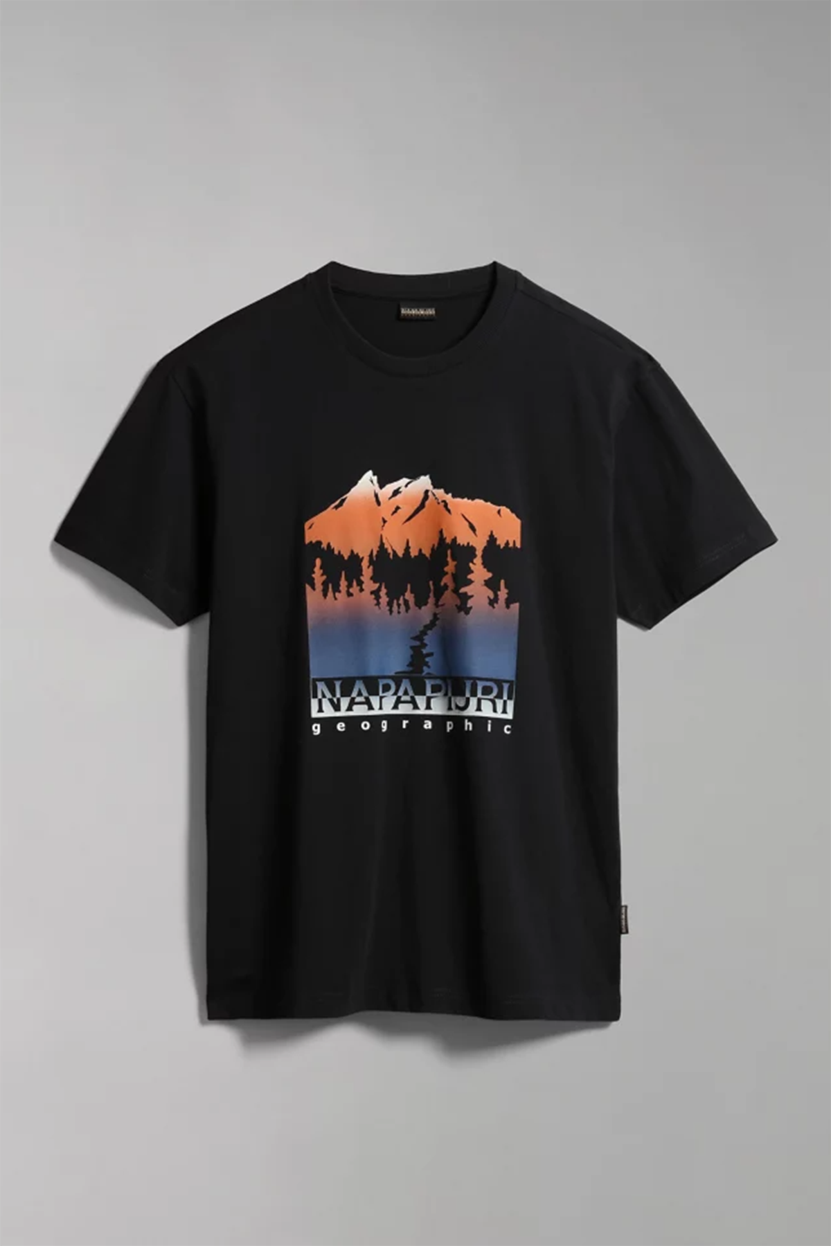 Napapijri Hill Grafik Baskılı Geniş Kesim T-shirt-Libas Trendy Fashion Store